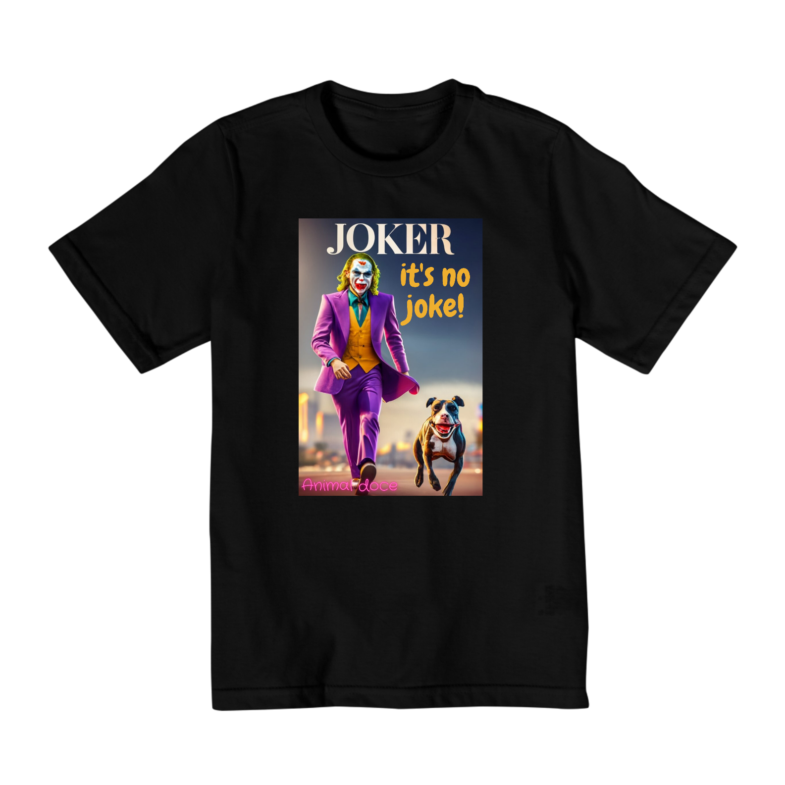 Nome do produto: CAMISETA QUALITY INFANTIL DOG, JOKER-10 A 14 ANOS 