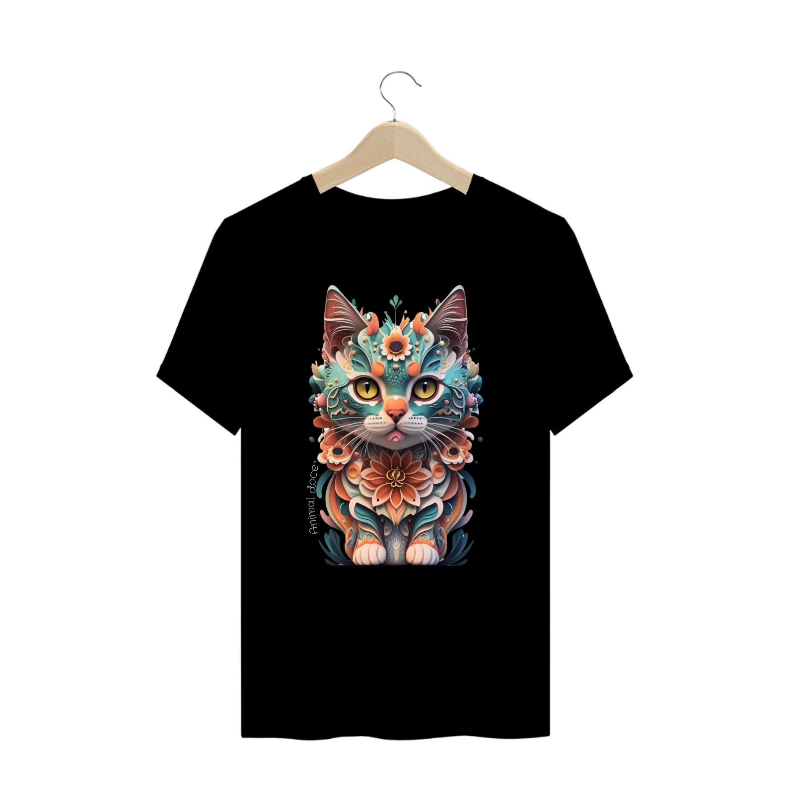 Nome do produto:  CAMISETA T-SHIRT PLUS SIZE, PRINCESS CAT