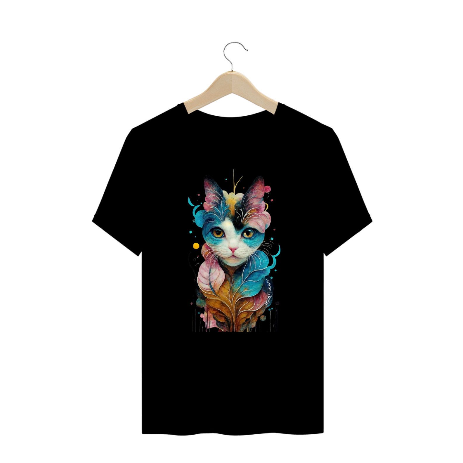 Nome do produto: CAMISETA T-SHIRT PLUS SIZE, LEAF CAT 