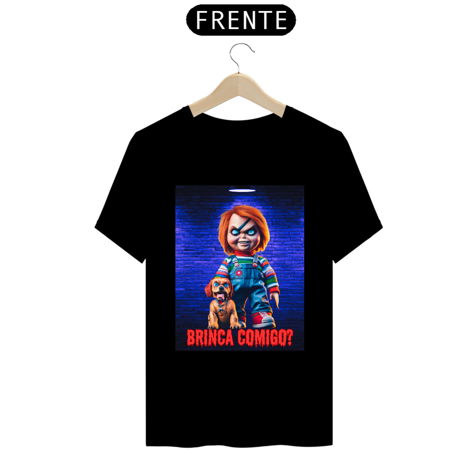 Nome do produto: CAMISETA T-SHIRT PRIME, CHUCKY BRINCA COMIGO