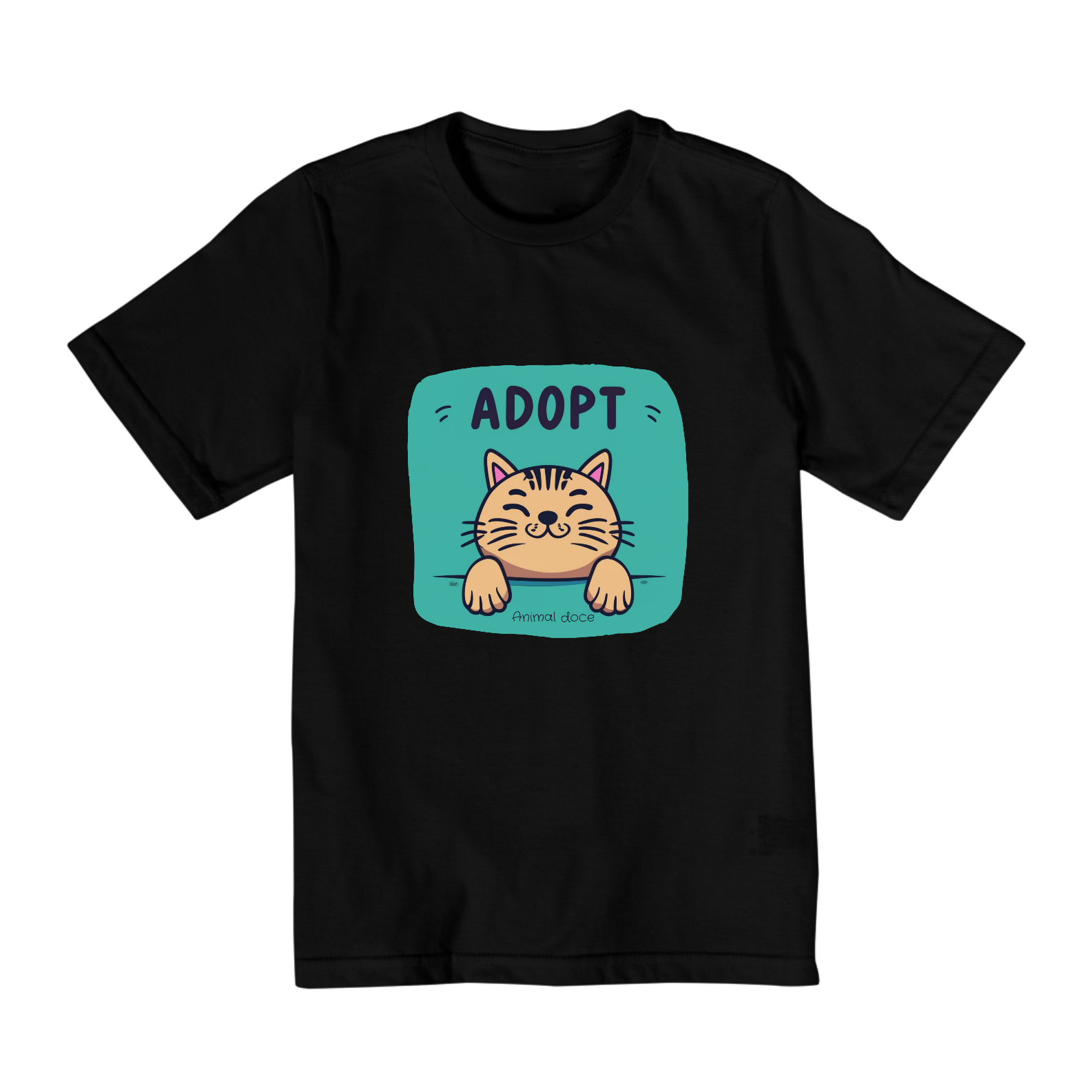 Nome do produto: CAMISETA QUALITY INFANTIL, ADOPT CAT-2 A 8 ANOS