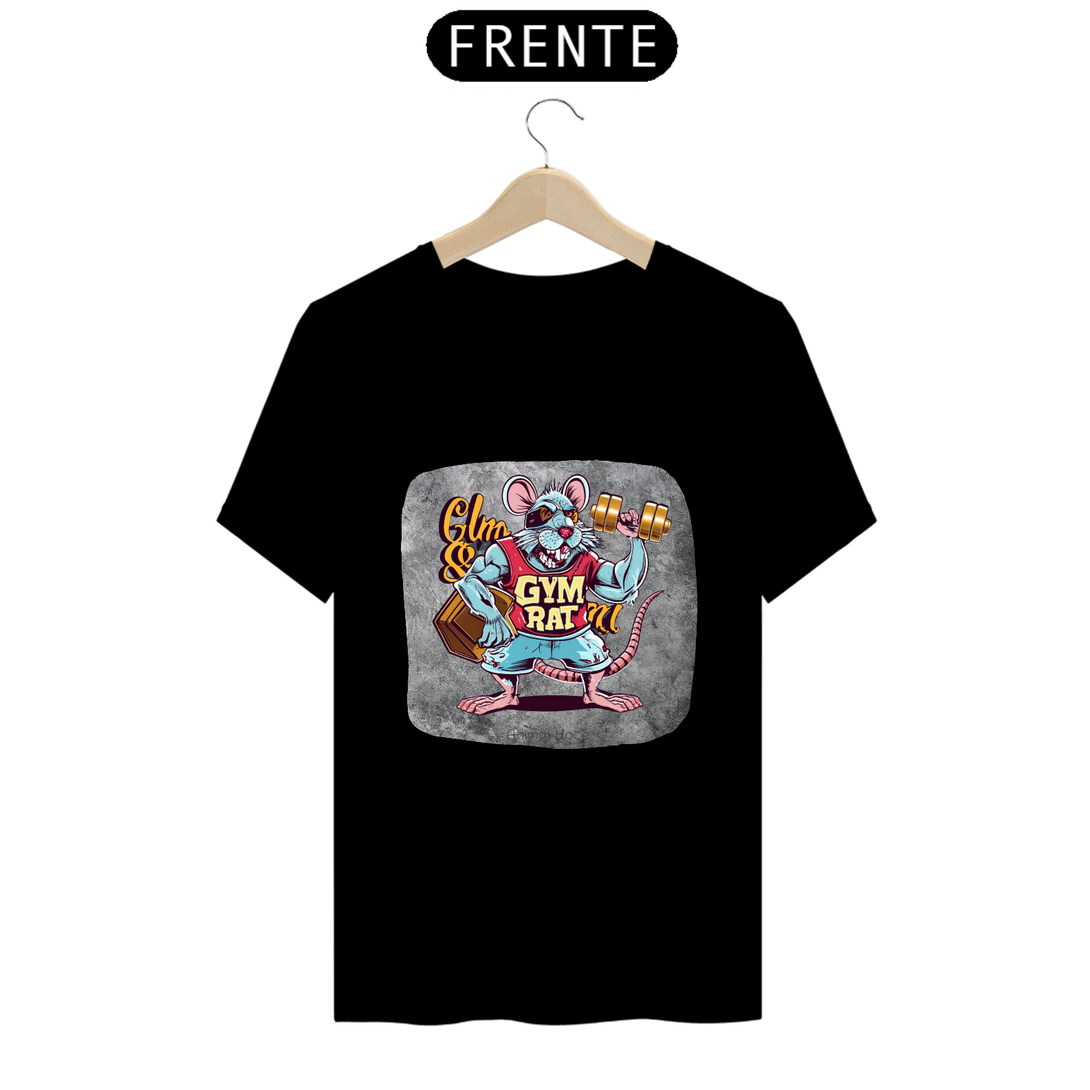 Nome do produto: CAMISETA T-SHIRT PRIME, MEME-GYM RAT