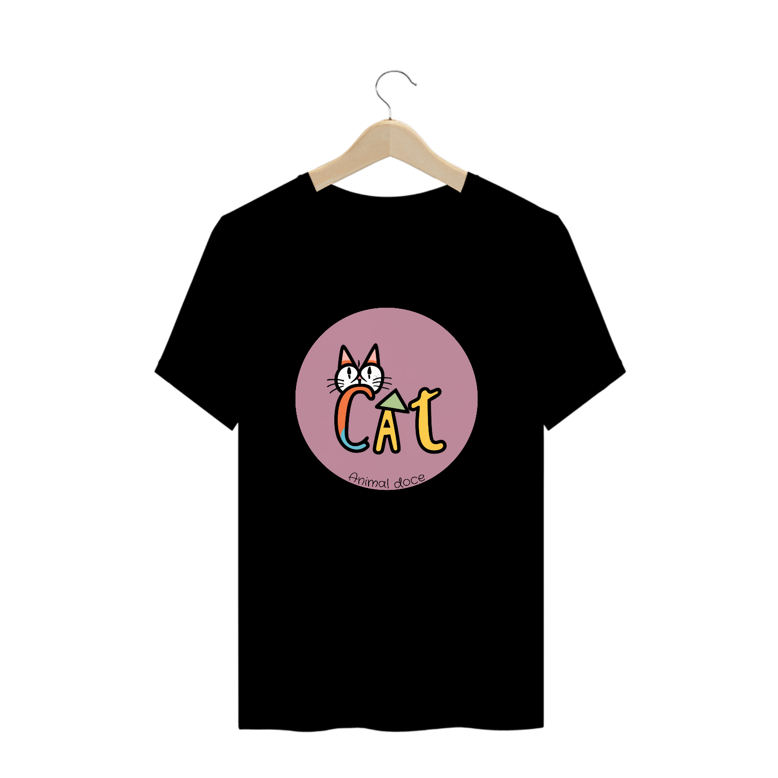 Nome do produto: CAMISETA T-SHIRT PLUS SIZE, CAT LETRAS