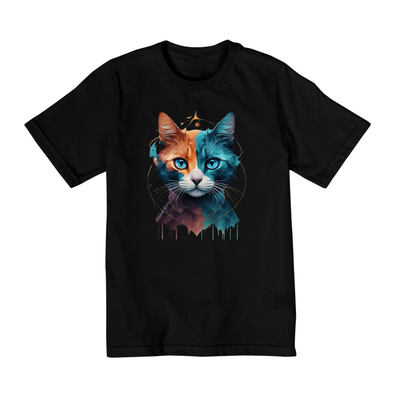 Nome do produto: CAMISETA QUALITY INFANTIL, COLORFUL CAT-10 A 14 ANOS