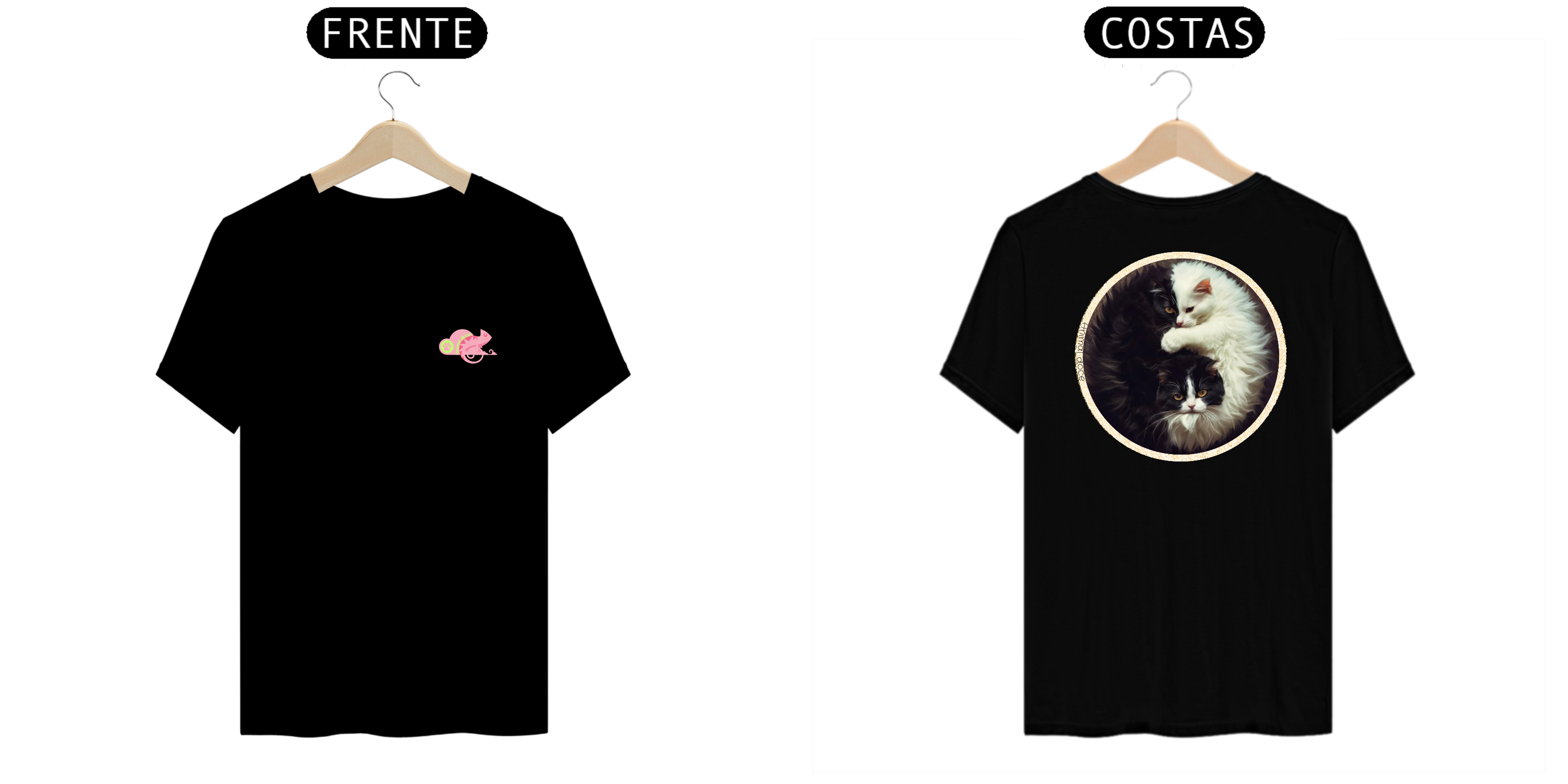 Nome do produto: CAMISETA T-SHIRT PRIME F/V, CAT YIN YANG