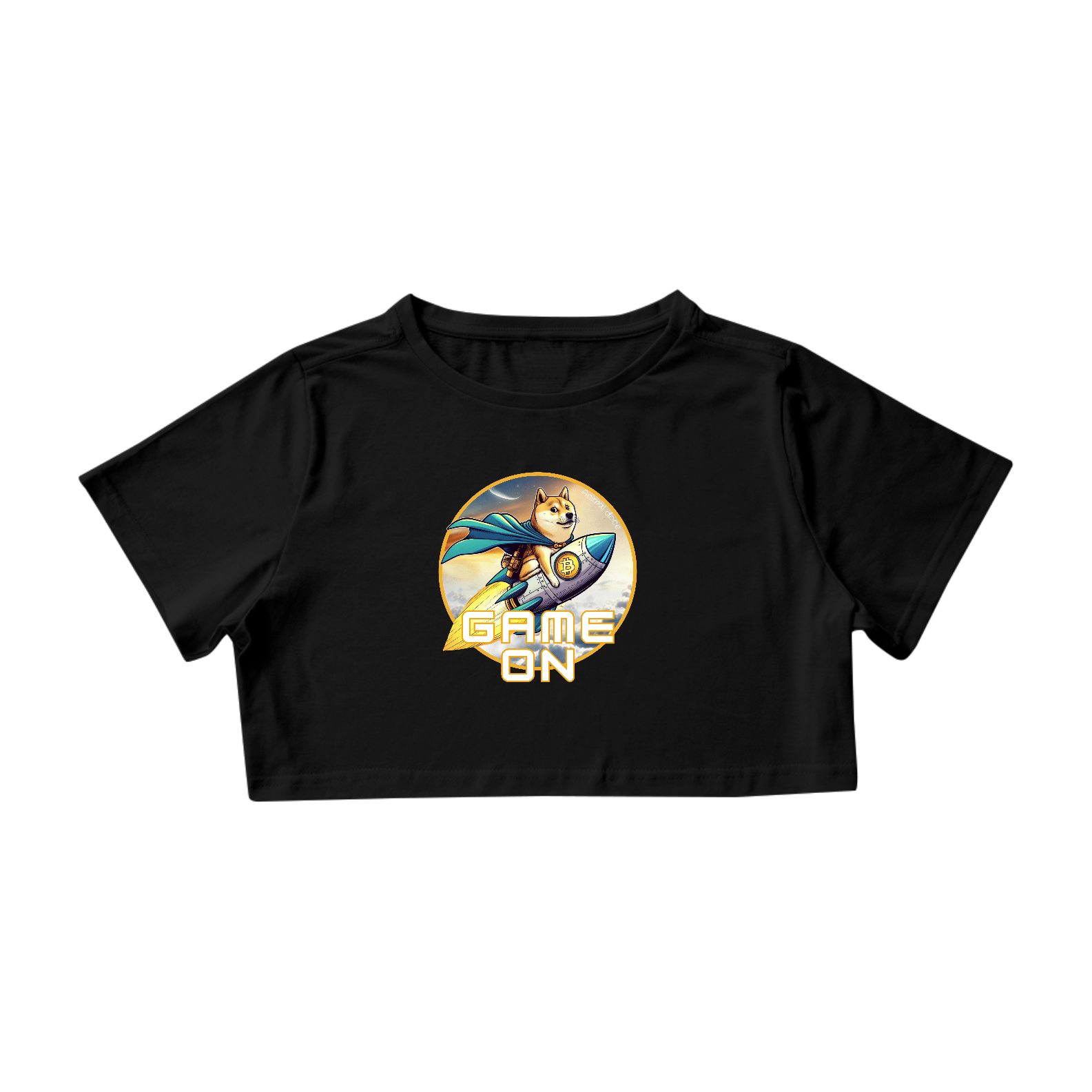 Nome do produto: CAMISA CROPPED, BITCOIN GAME ON
