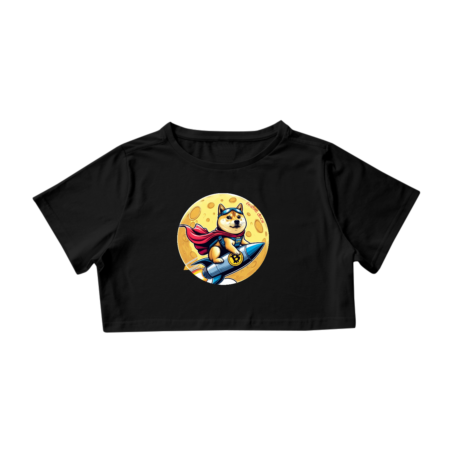 Nome do produto: CAMISA CROPPED, BITCOIN SHIBAINU