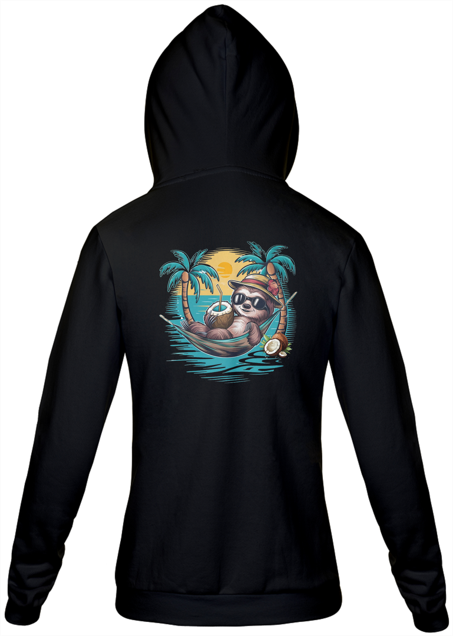 Nome do produto: MOLETOM COM ZIPER UNISSEX, BOLSO CANGURU-P M G GG-BICHO PREGUIÇA, INTERIOR FLANELADO, PUNHO E BARRA EM RETILÍNEA