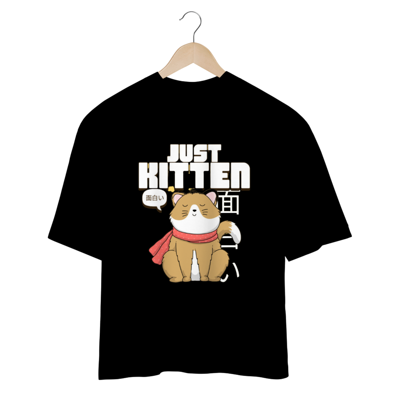 Nome do produto: CAMISETA OVERSIZED, JUST KITTEN