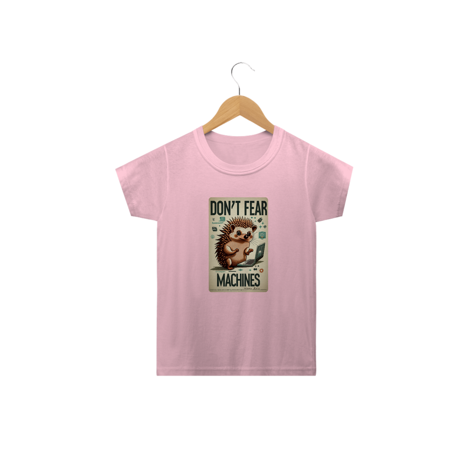 Nome do produto: CAMISETA  CLASSIC INFANTIL, HEDGEHOG DON\'T FEAR MARCHINES-2 A 14 ANOS