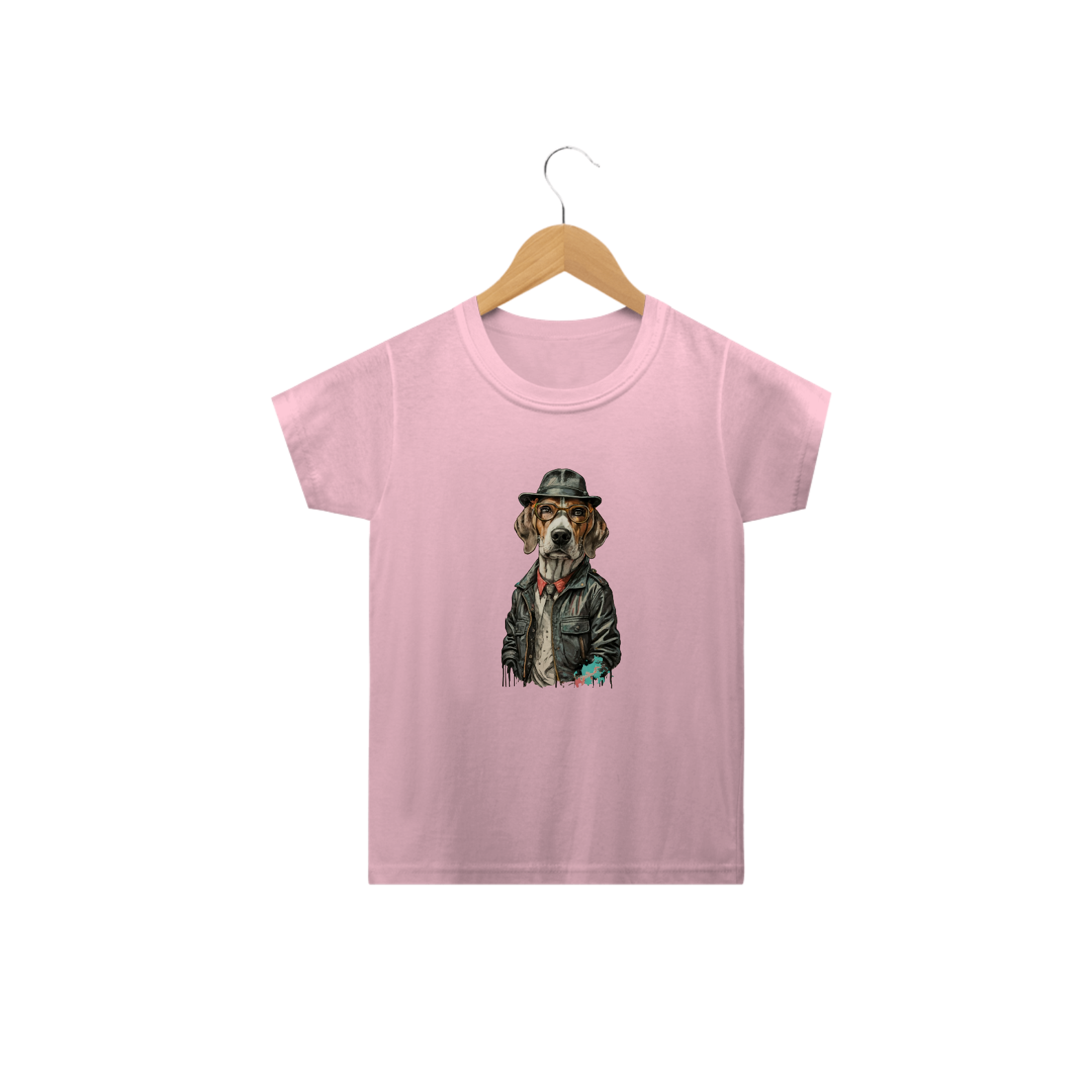 Nome do produto: CAMISETA CLASSIC INFANTIL, DOG BEAGLE SHERLOCK HOLMES-2 A 14 ANOS