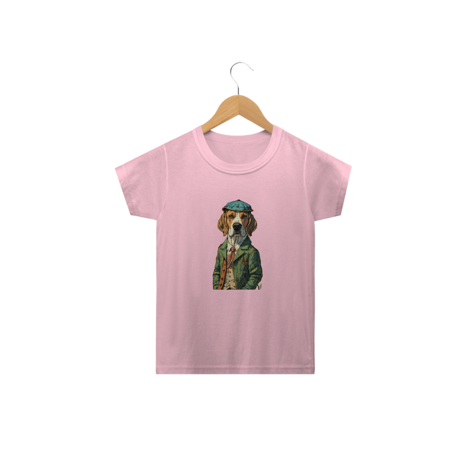 Nome do produto: CAMISETA CLASSIC INFANTIL, DOG BEAGLE SHERLOCK HOLMES-2 A 14 ANOS 