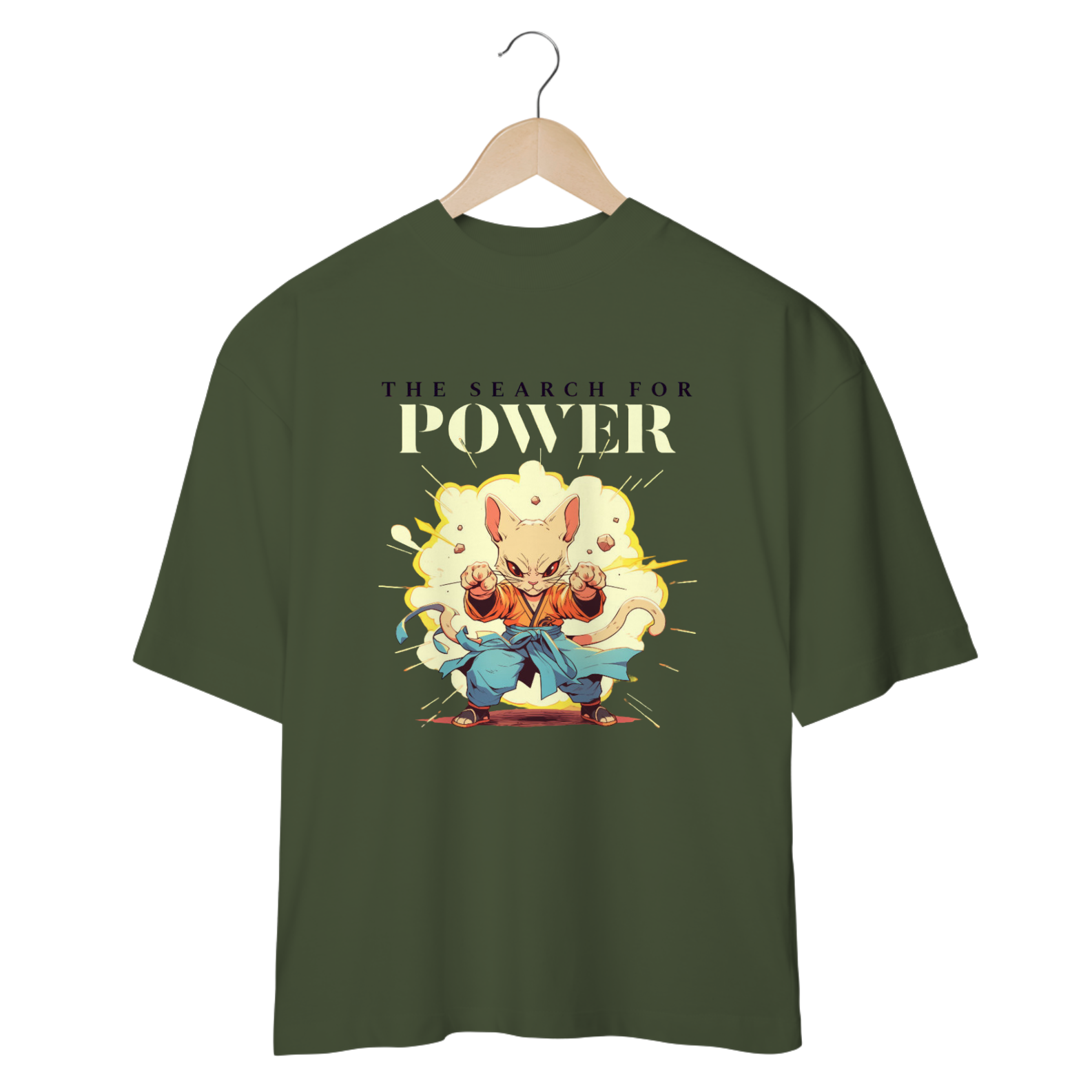 Nome do produto: CAMISETA OVERSIZED, CAT POWER