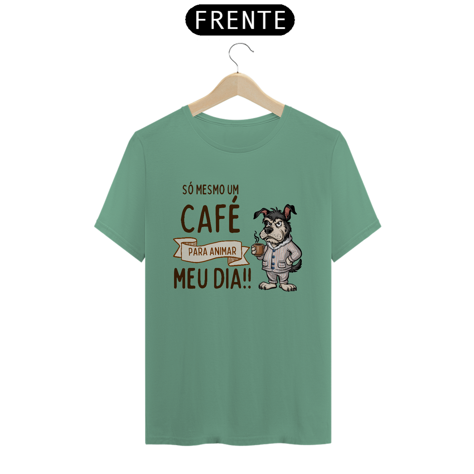 Nome do produto: CAMISETA T-SHIRT ESTONADA, DOG FRASES 