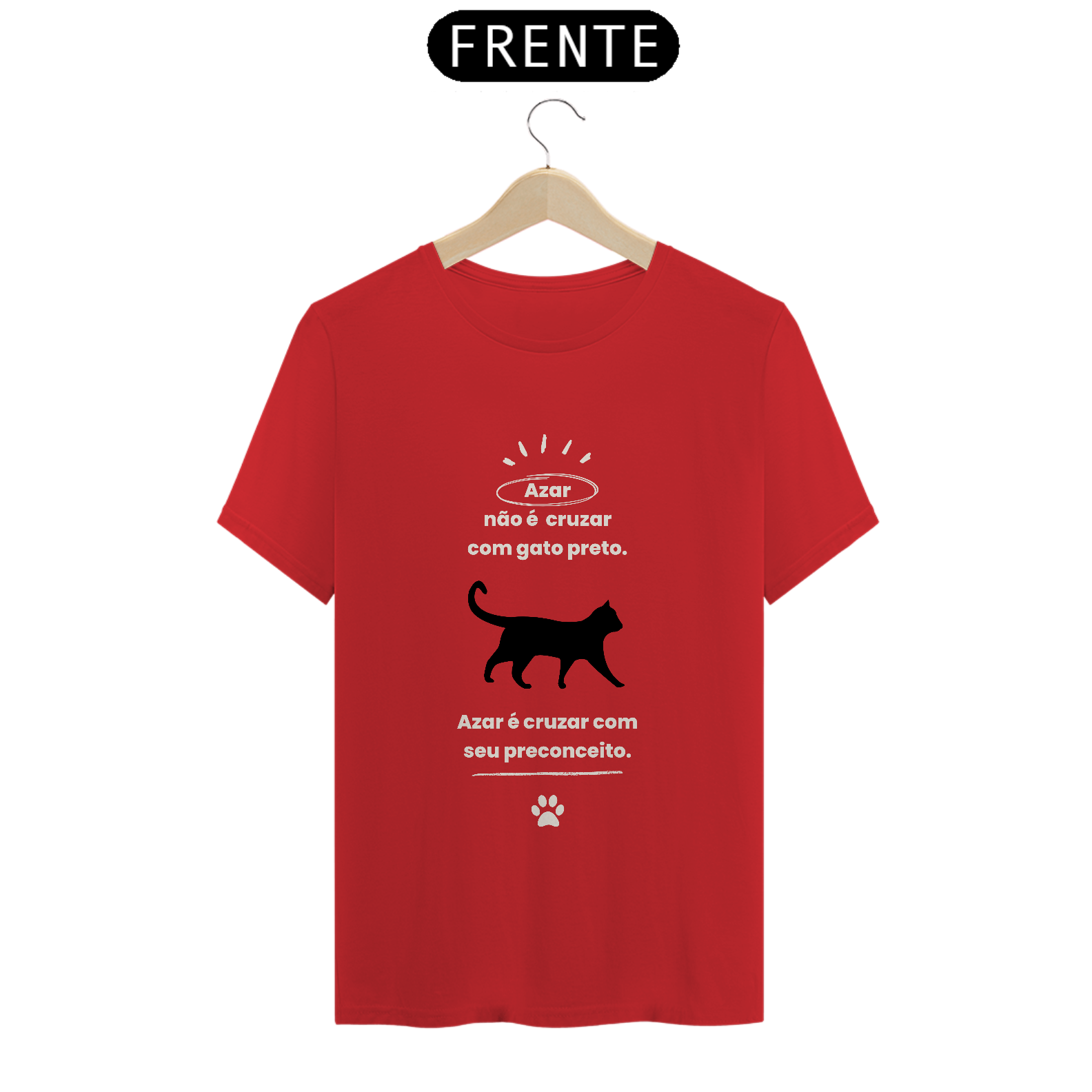 Nome do produto: CAMISETA T-SHIRT PRIME, CAT BLACK FRASES