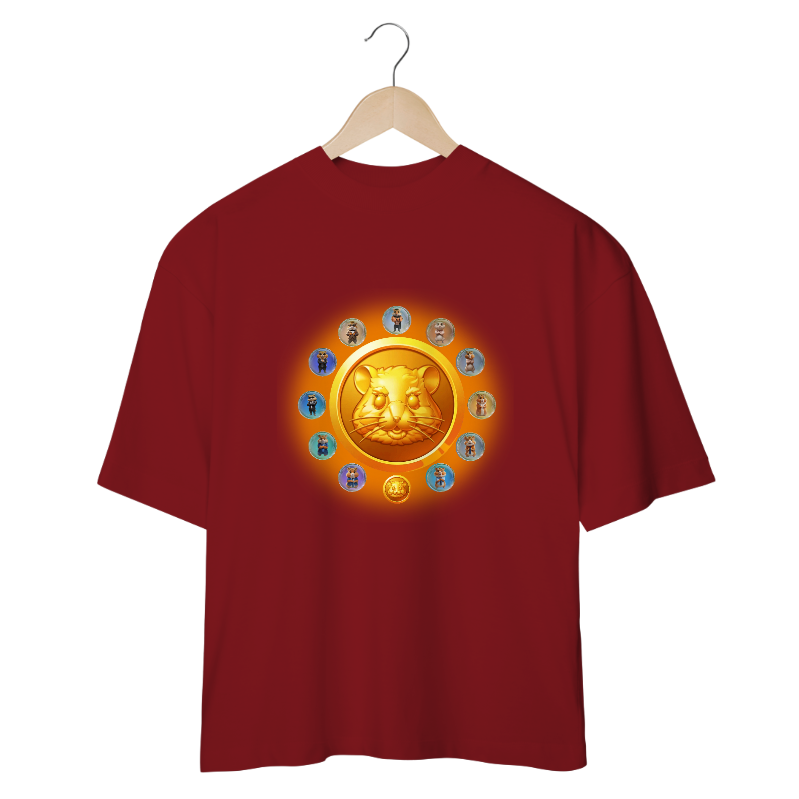 Nome do produto: CAMISETA OVERSIZED, HAMSTER KOMBAT-3