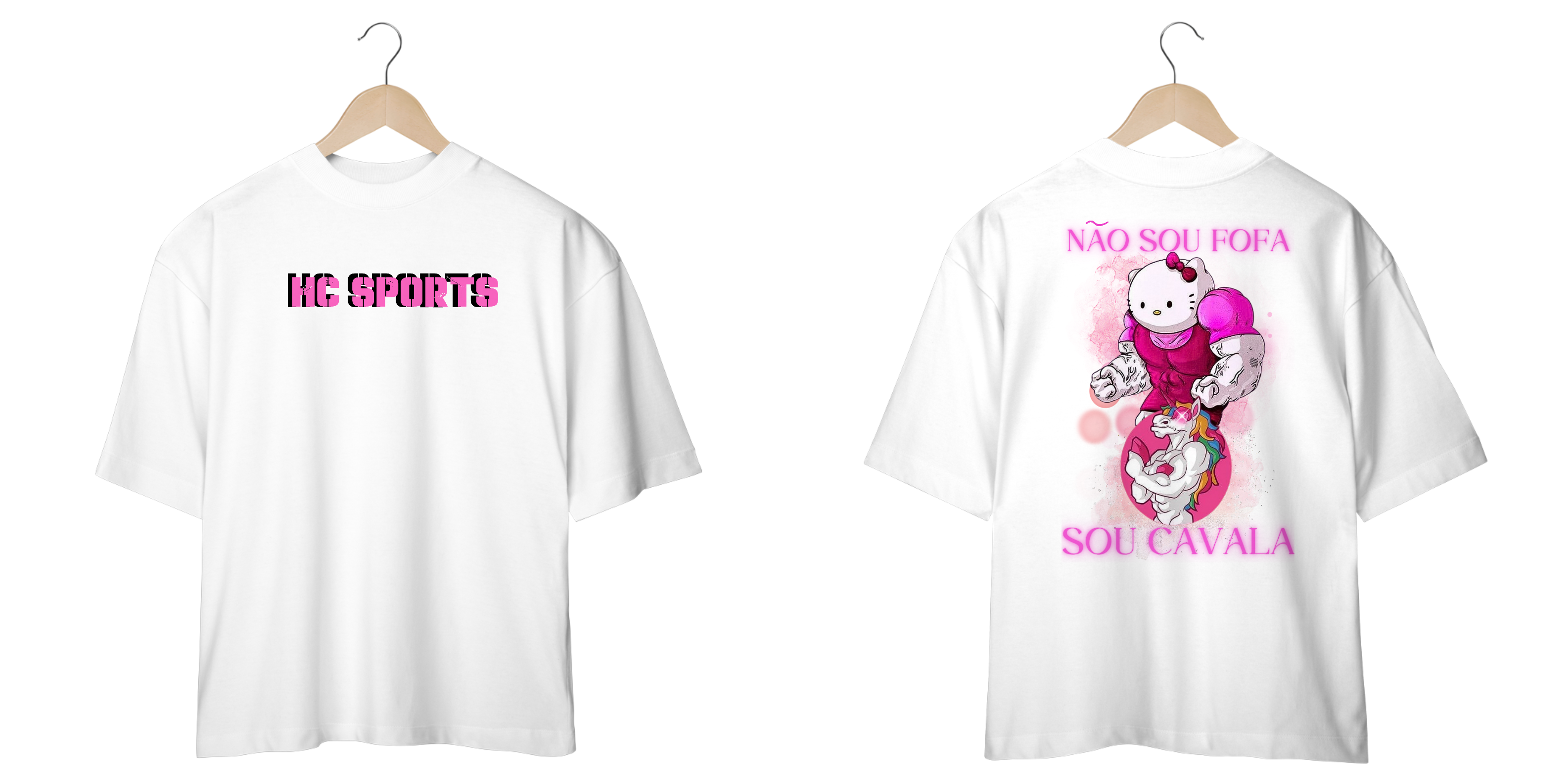 Nome do produto: HC SPORTS Oversized Não Sou Fofa