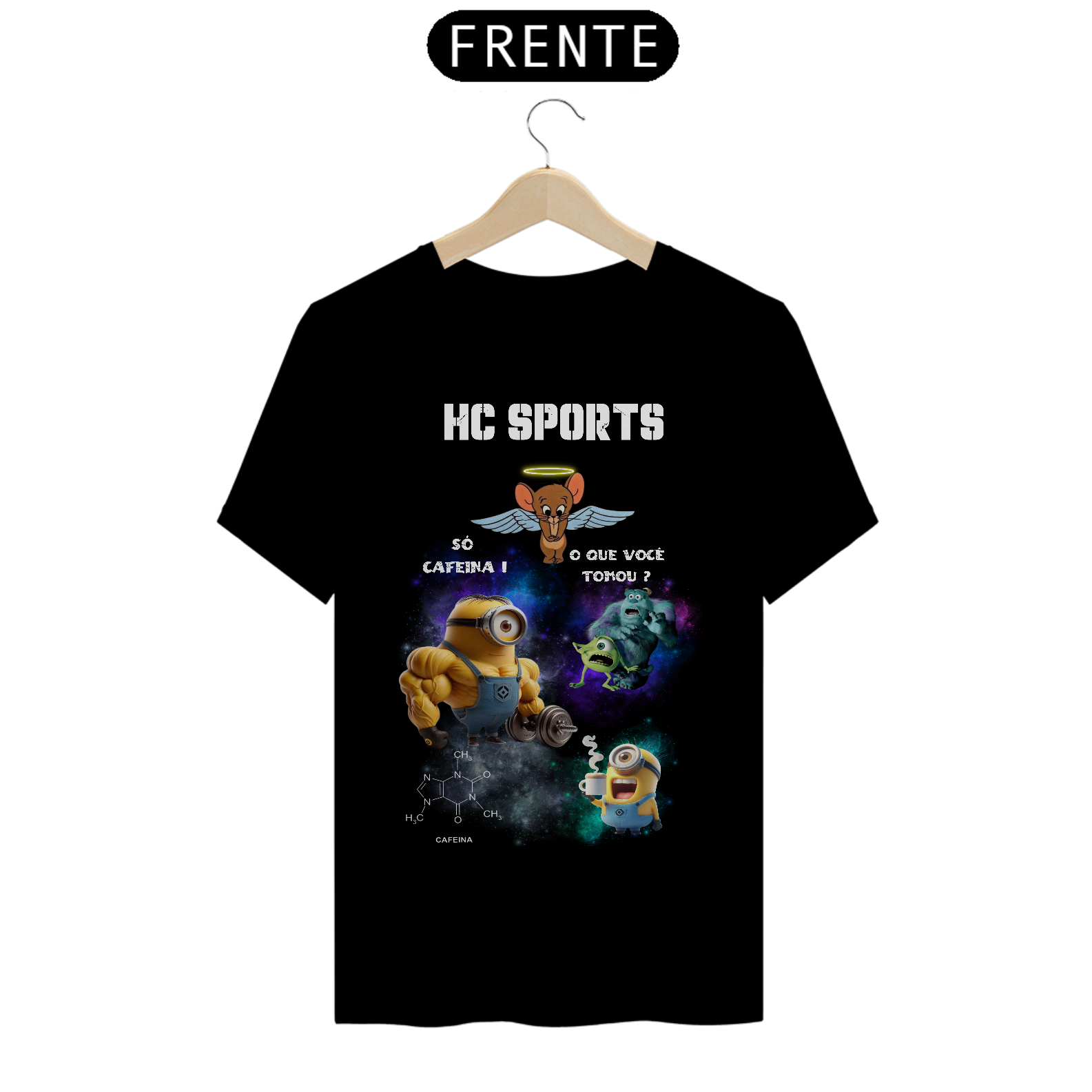 Nome do produto: HC SPORTS T-Shirt Premium Cafeína 