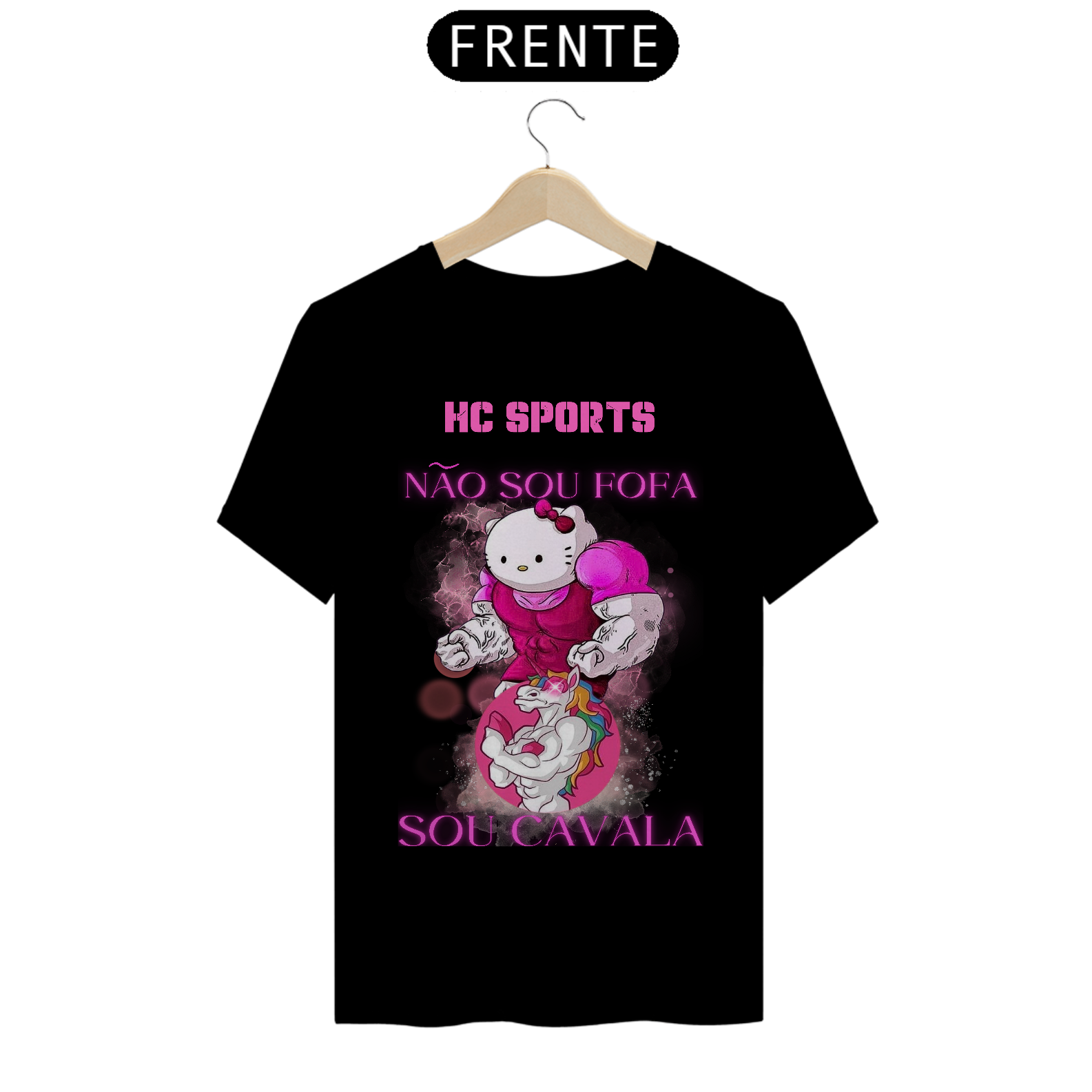 Nome do produto: HC SPORTS T-shirt Premium Não Sou Fofa