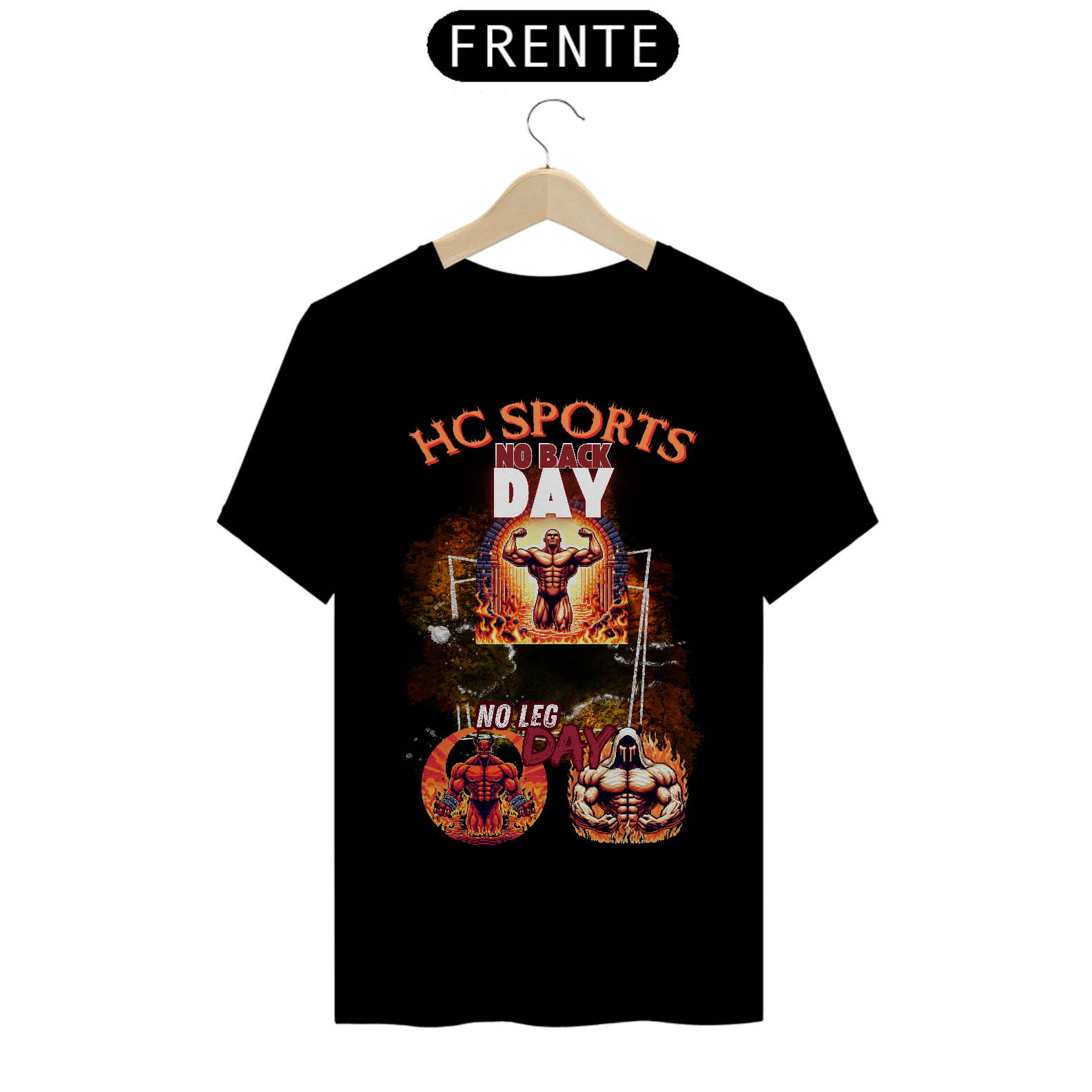 Nome do produto: HC SPORTS T-Shirt Premium No Back Day