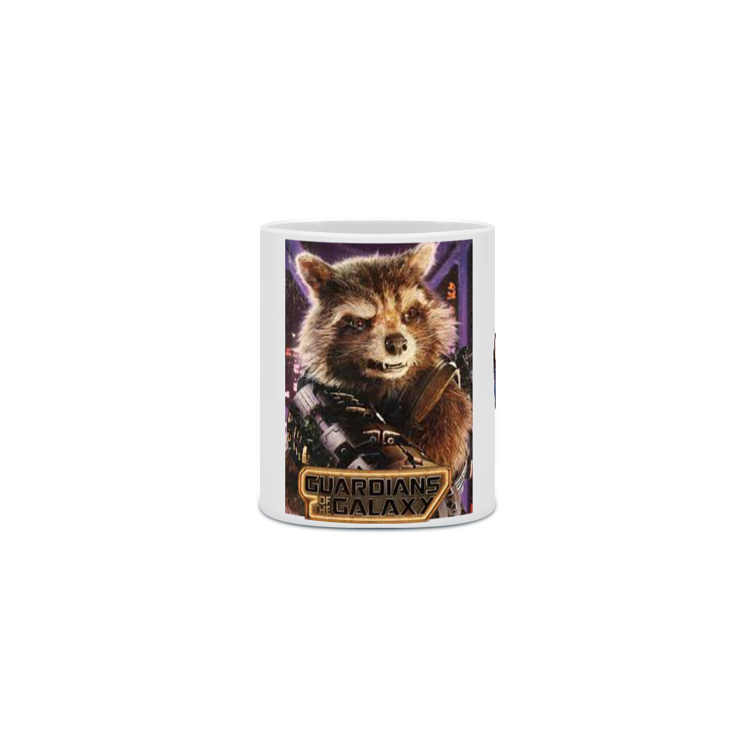 Nome do produto: Caneca guardioes da galaxia Roket Raccoon