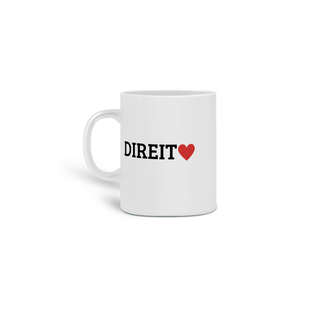 Nome do produto: CANECA DIREITO <3