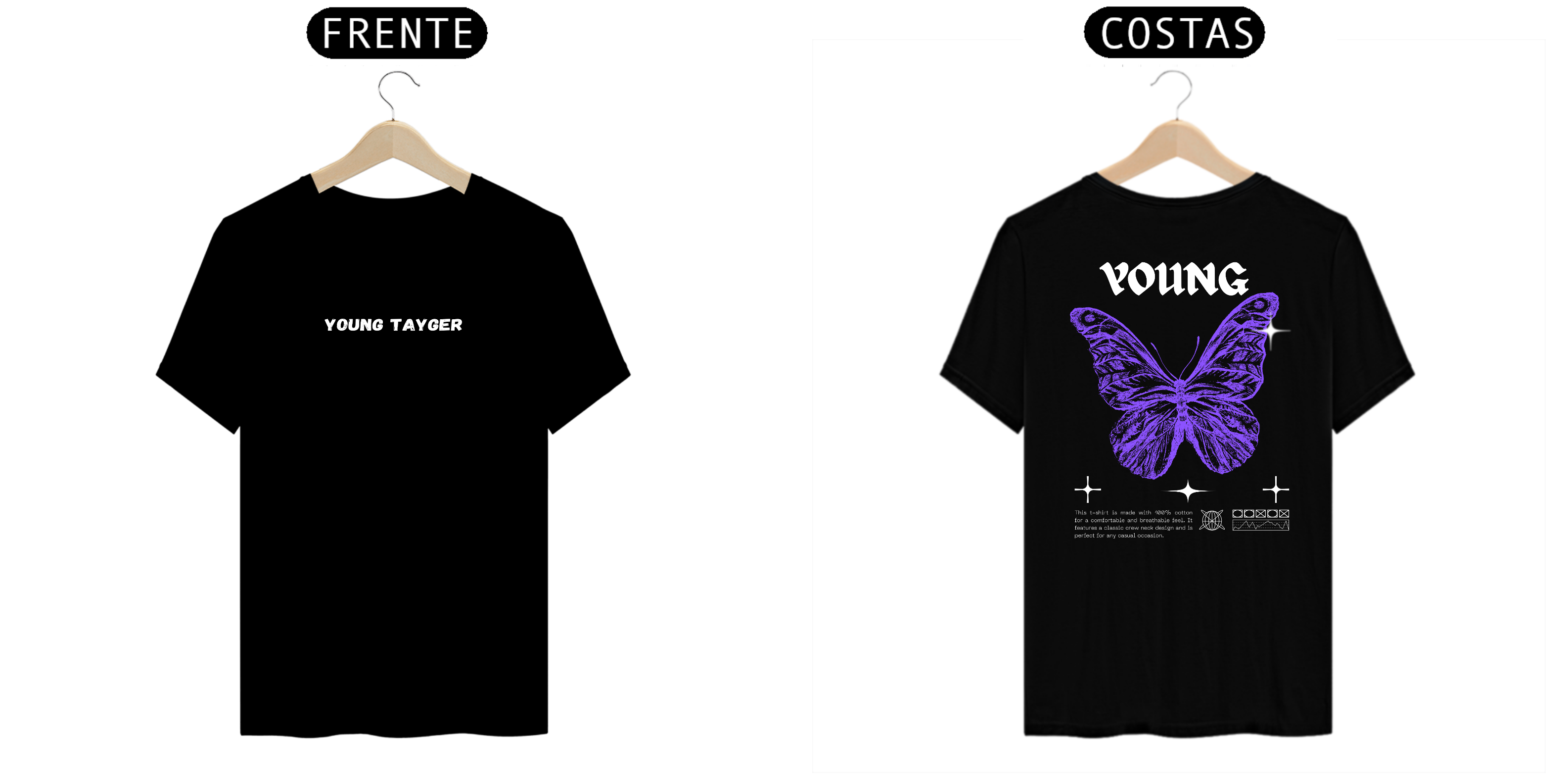 Nome do produto: CAMISA YOUNG TAYGER PURPLE