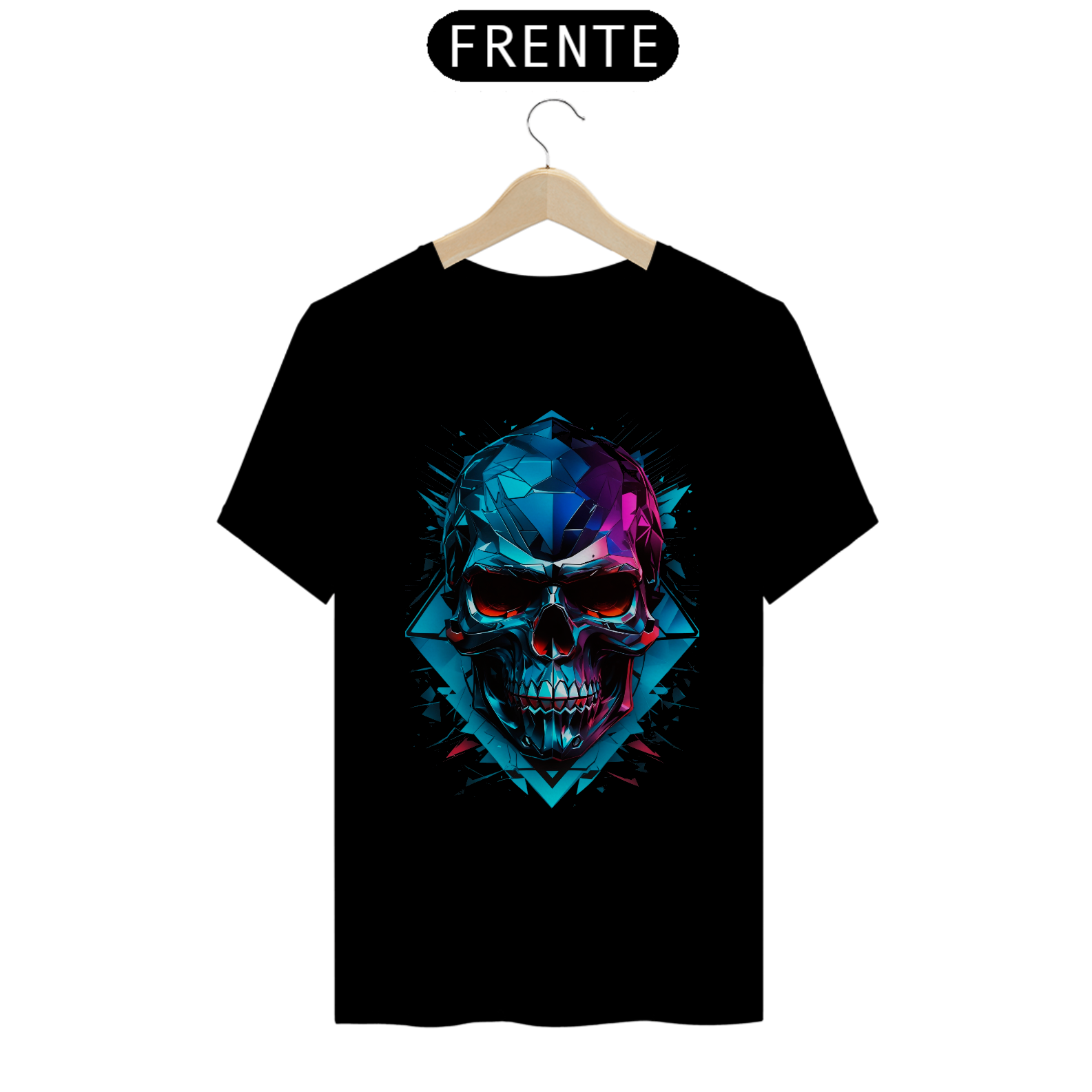 Nome do produto: Camiseta - Blue Skull