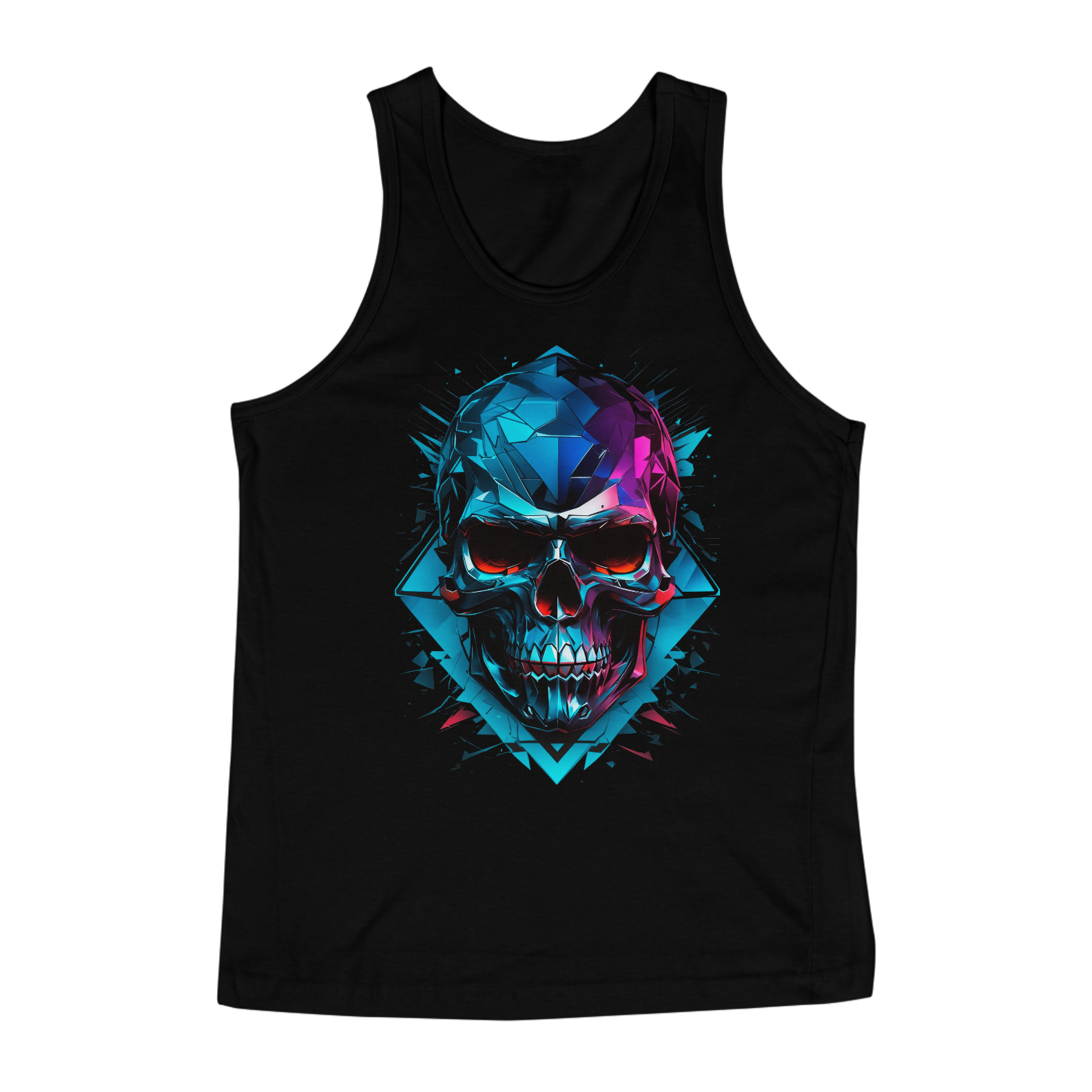 Nome do produto: Regata - Blue Skull