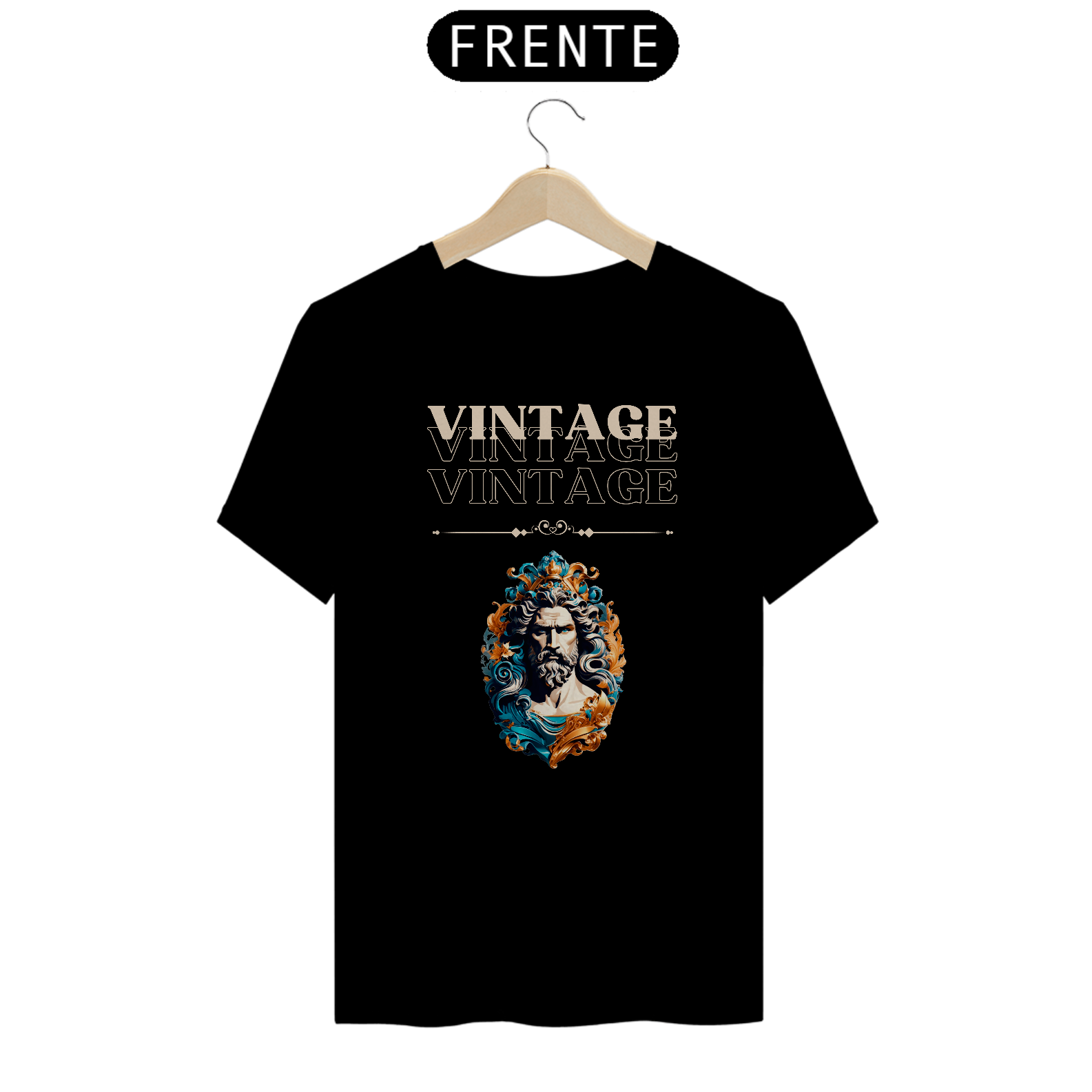 Nome do produto: Camiseta - Poseidon Vintage black