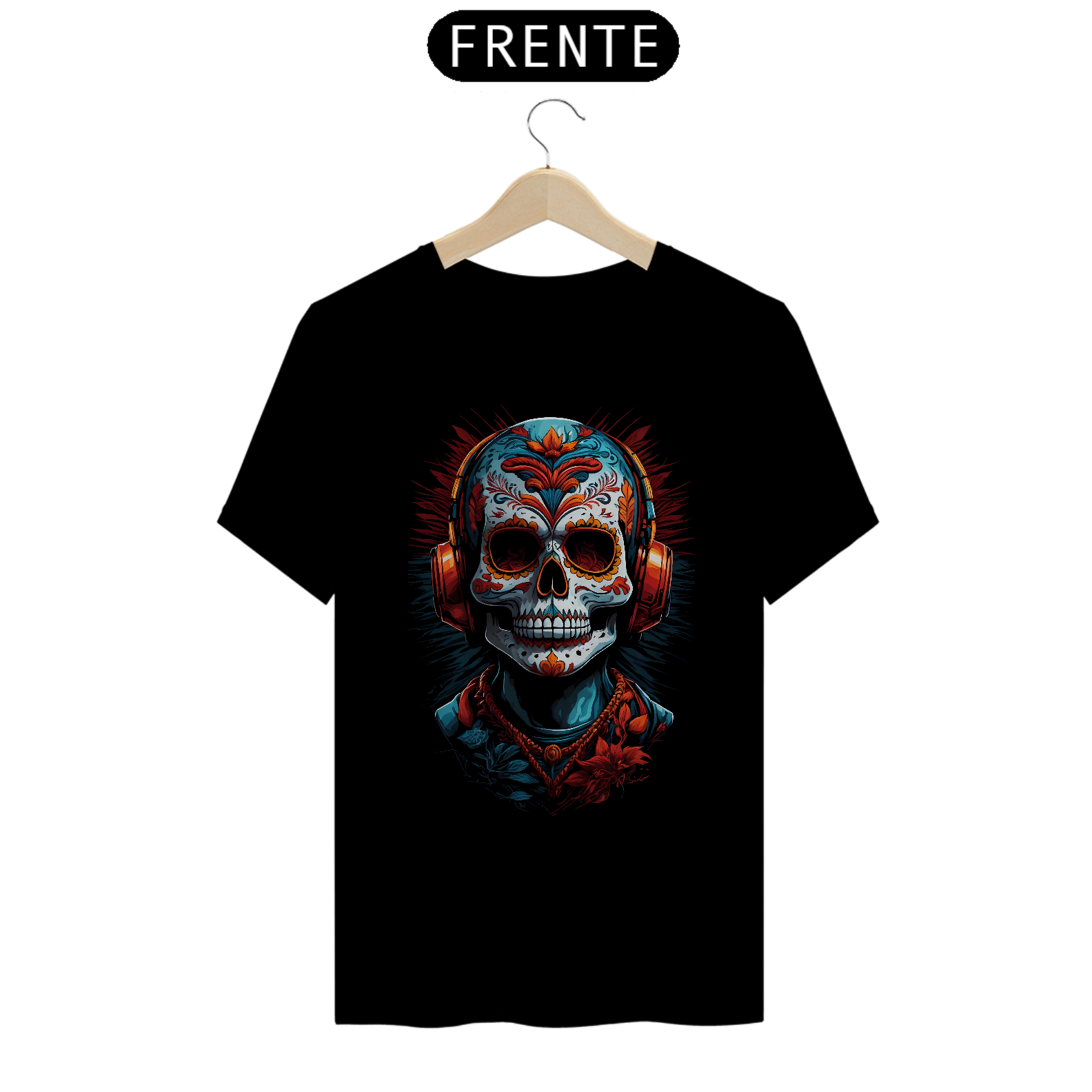 Nome do produto: Camiseta - Mexican Skull