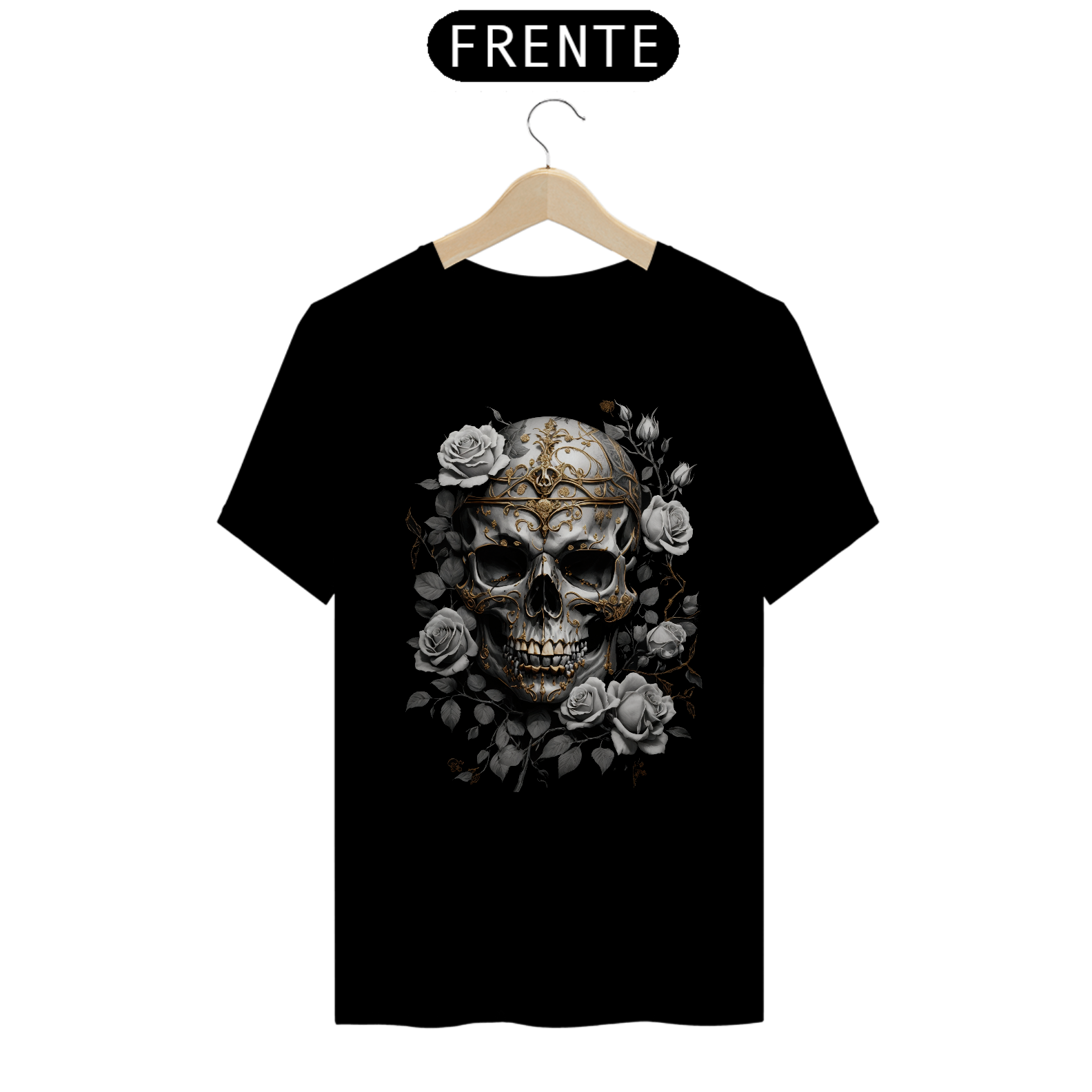 Nome do produto: Camiseta - Floral Skull