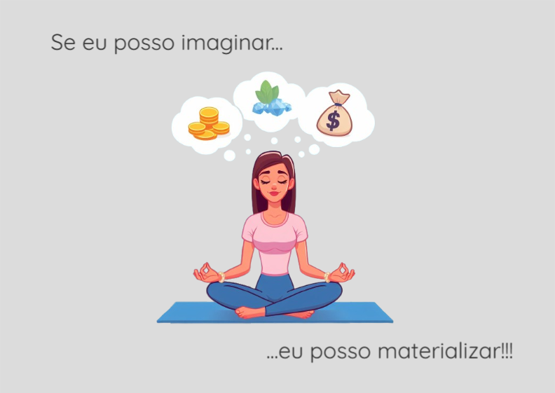 Nome do produto: Poster Paisagem - Se eu posso imaginar eu posso materializar!!! Modelo 1