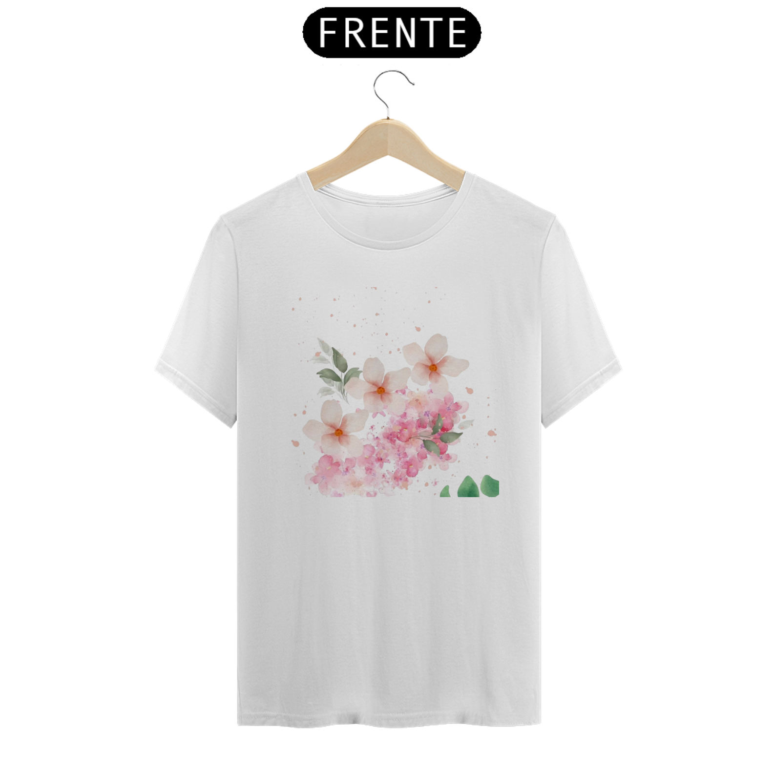 Nome do produto: T-Shirt Classic - Floral 1