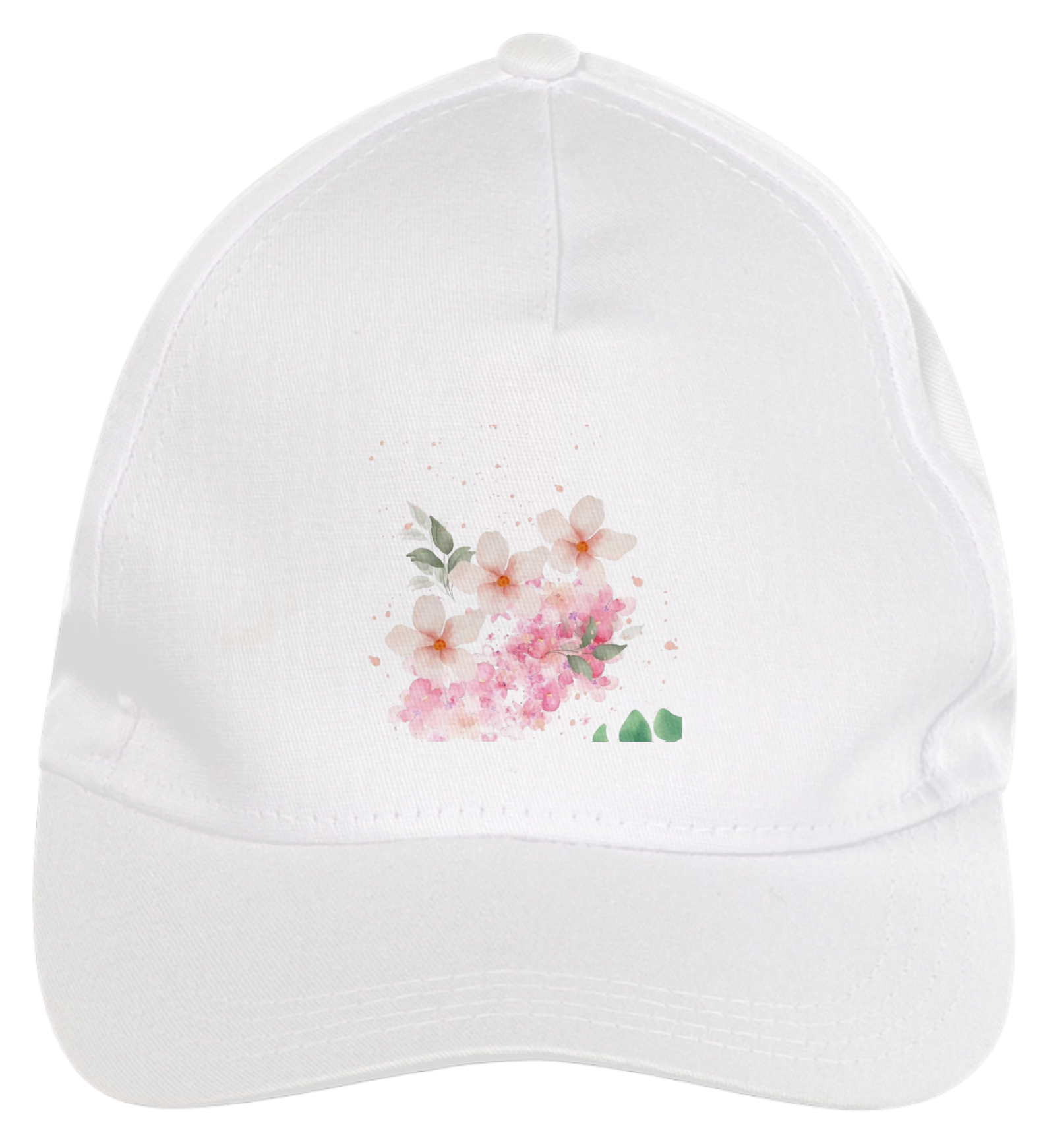 Nome do produto: Boné de Brim - Floral 1
