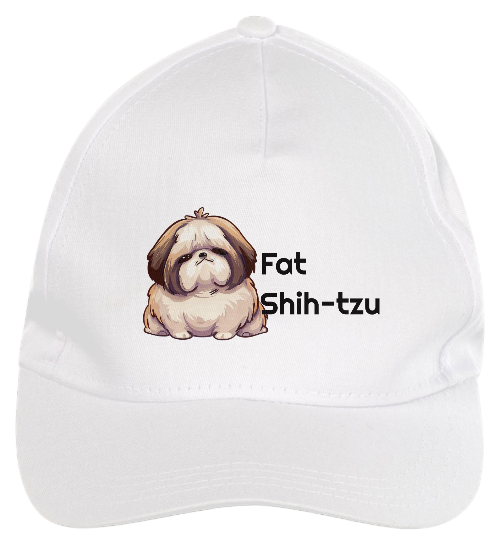 Nome do produto: Boné de Brim - Fat Shih-tzu - Modelo 1