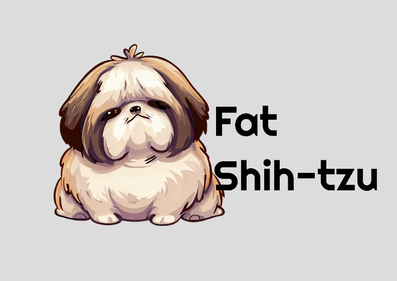 Nome do produto: Poster - Paisagem - Fat Shih-tzu - Modelo 1