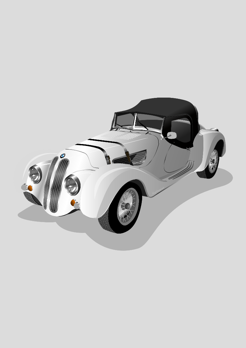 Nome do produto: Poster - Retrato - Carro Antigo 1