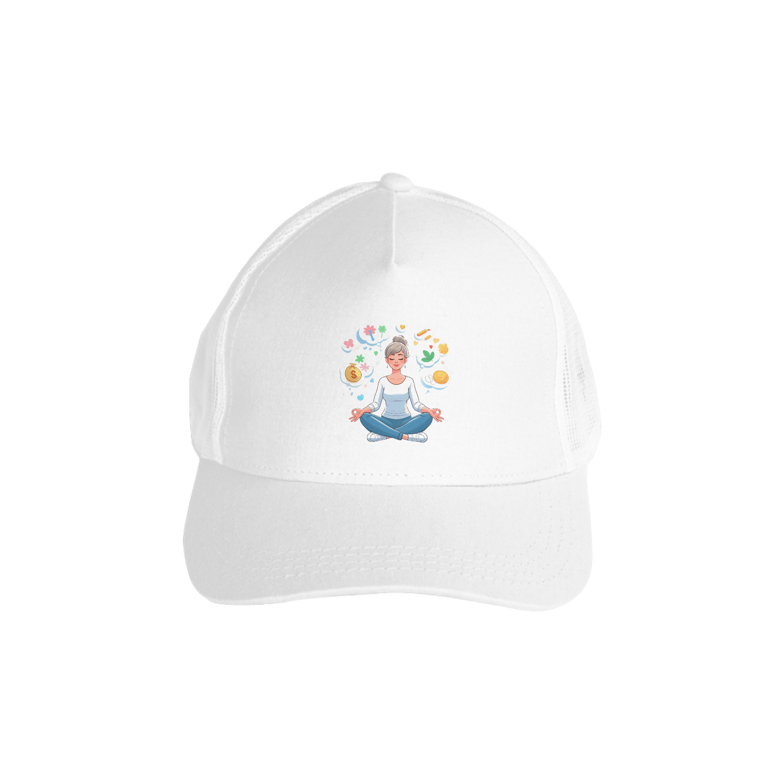 Nome do produto: Boné Americano com Tela - Se eu posso imaginar, eu posso materializar!!! Modelo 2