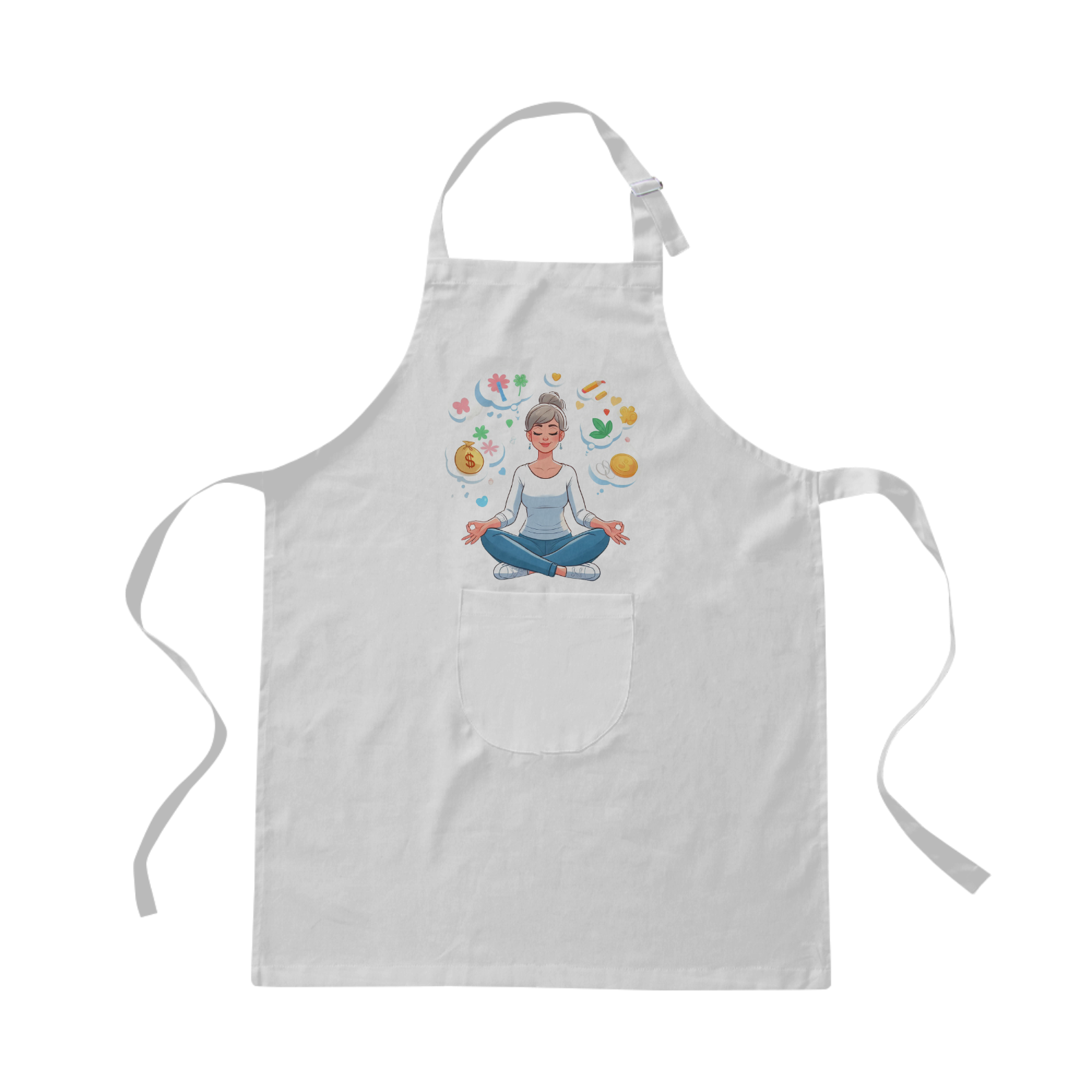 Nome do produto: Avental de Brim - Se eu posso imaginar, eu posso materializar!!! Modelo 2