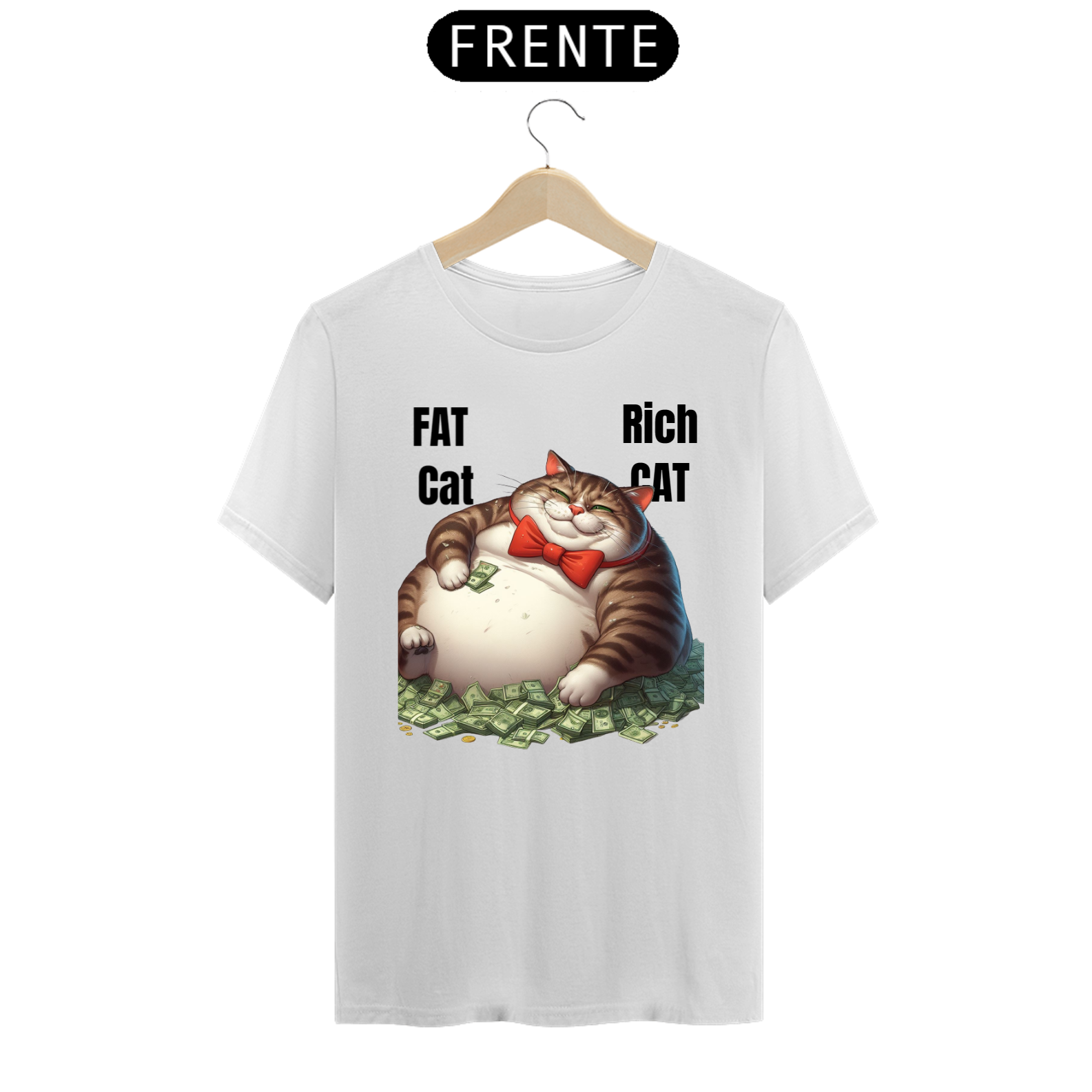 Nome do produto: T-Shirt Prime - Fat Cat, Rich Cat 2 Preto