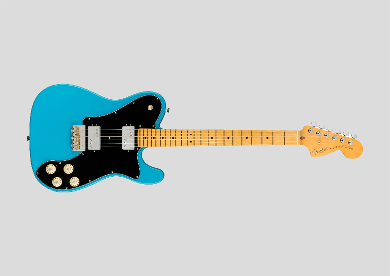 Nome do produto: Poster Paisagem - Guitarra Fender American Professional II Telecaster Deluxe Miami Blue - HD