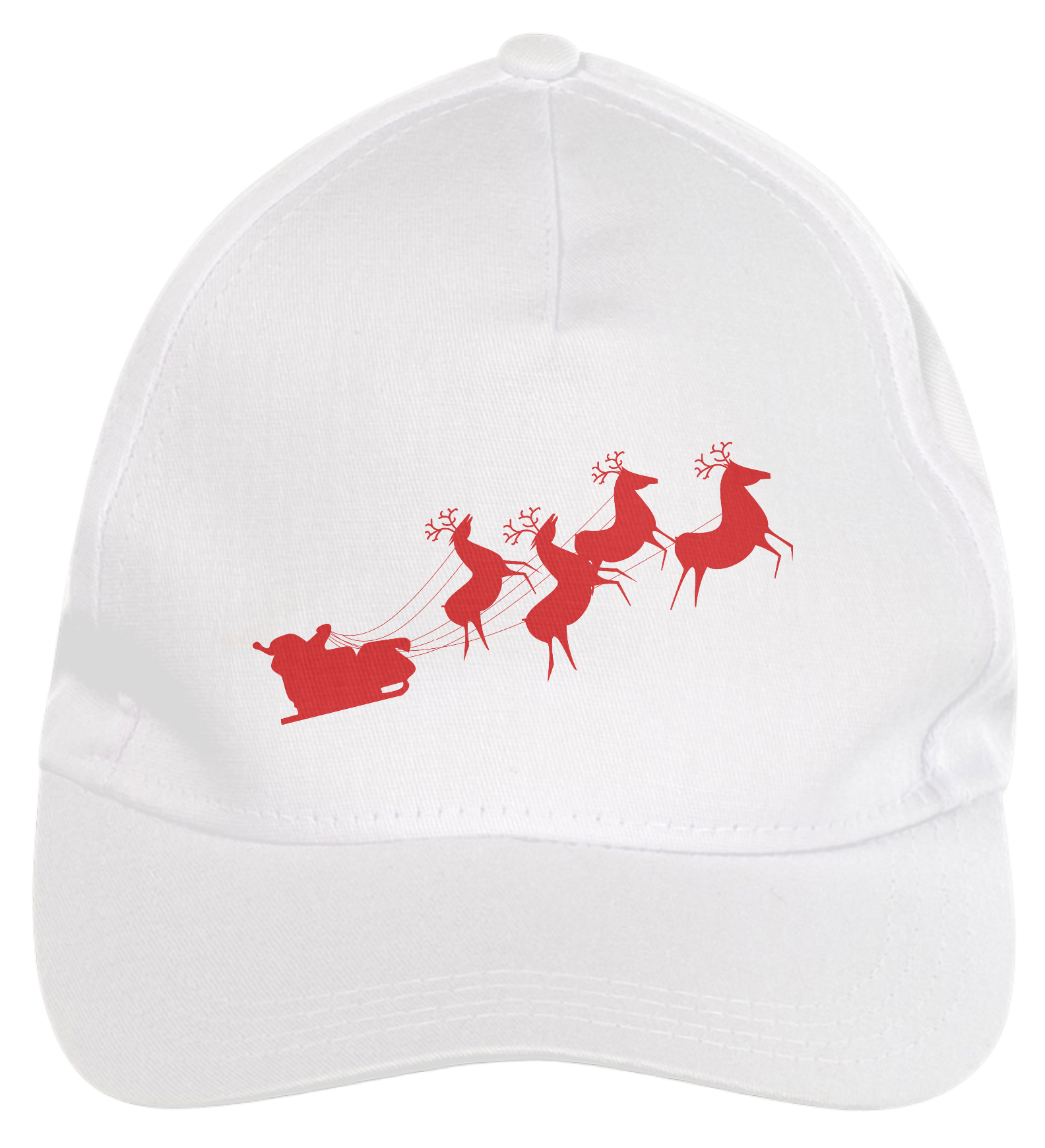 Nome do produto: Boné de Brim - Papai Noel 2 - Vermelho