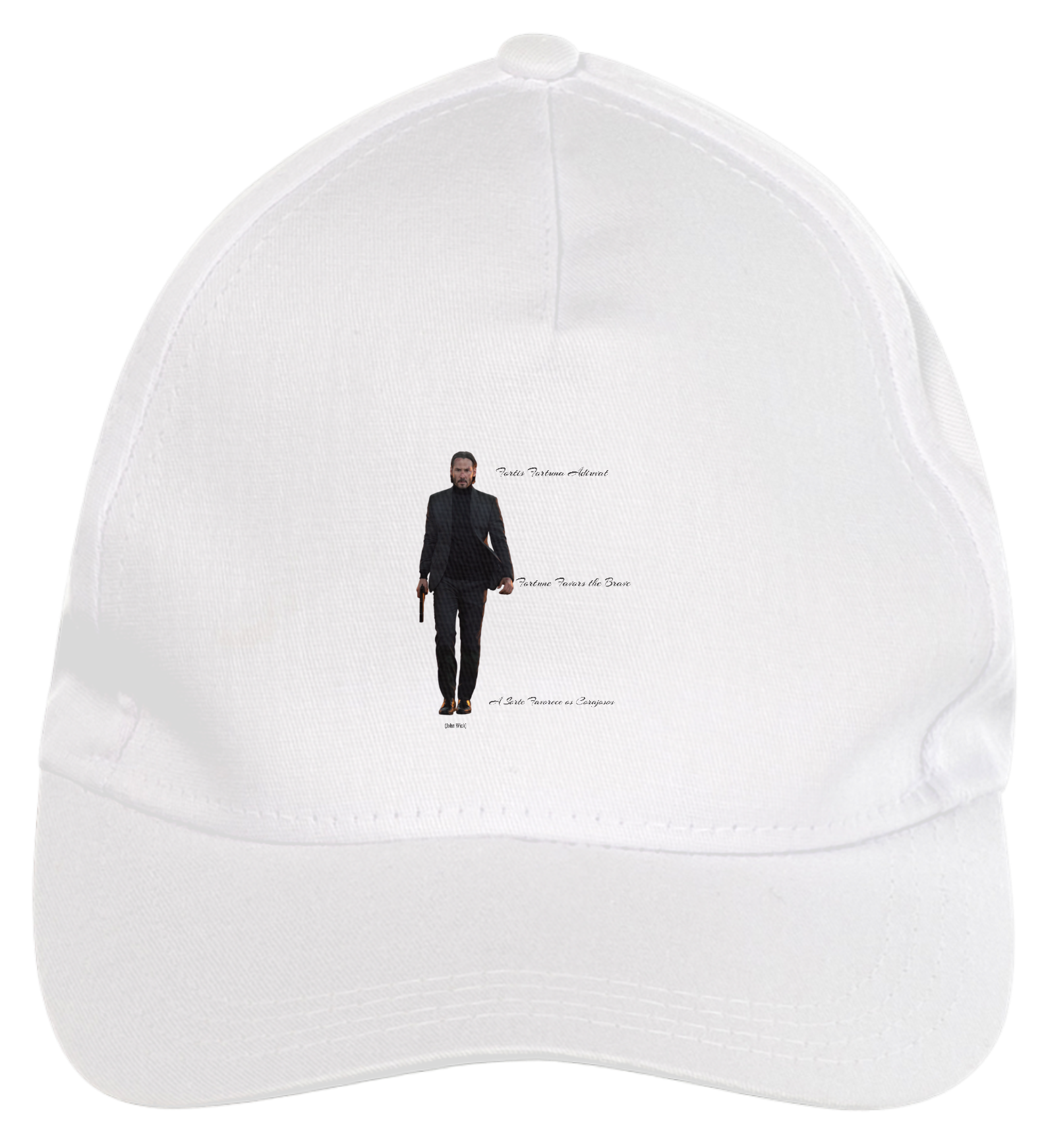 Nome do produto: Boné de Brim - John Wick 1 - Fortis Fortuna Adiuvat