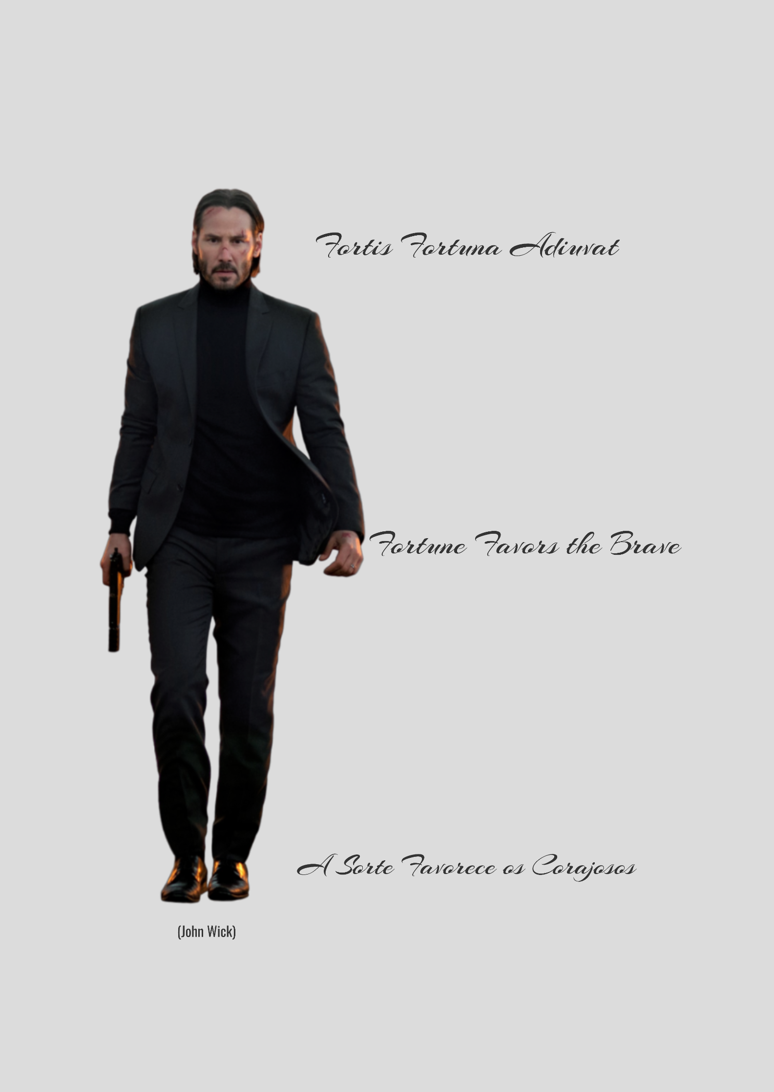 Nome do produto: Flyer - John Wick 1 - Fortis Fortuna Adiuvat