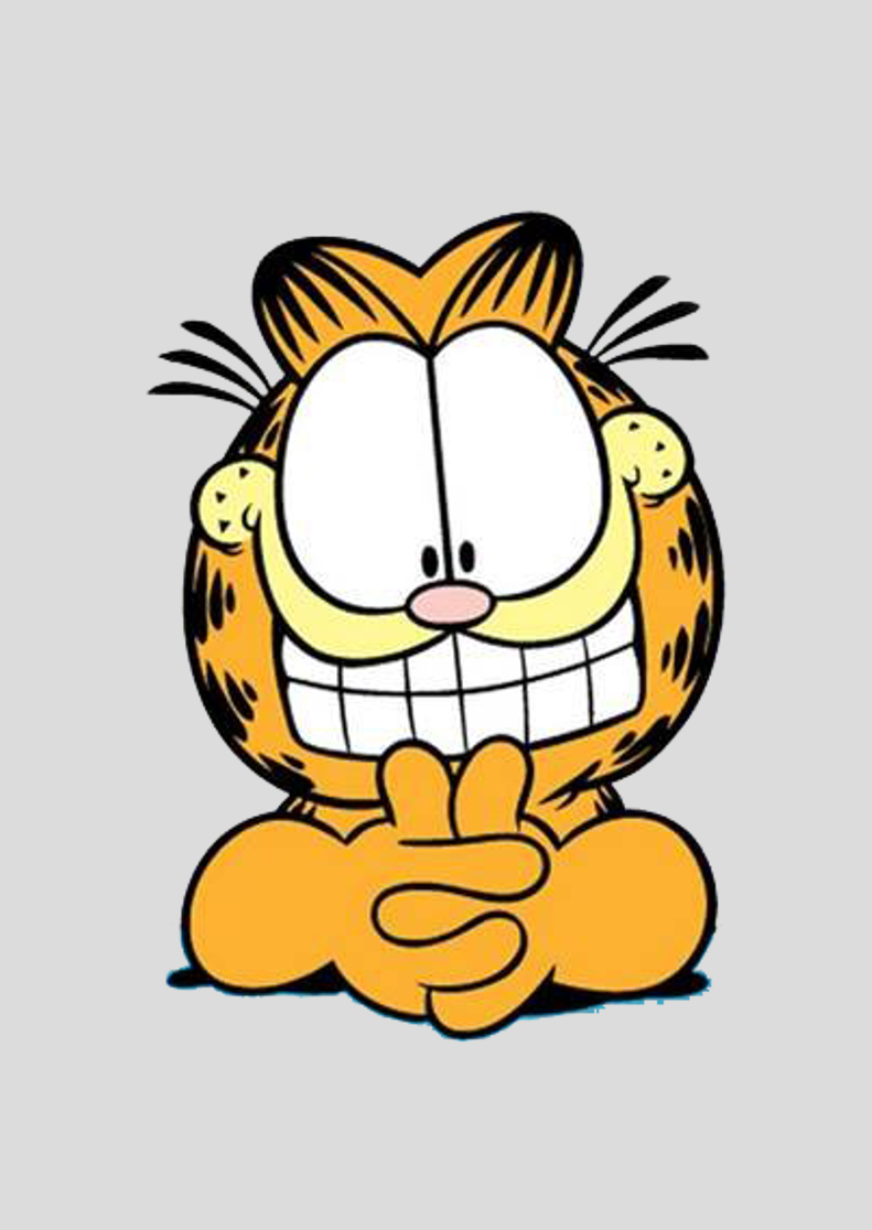 Nome do produto: Poster Retrato - Garfield Sorrindo - Model 1