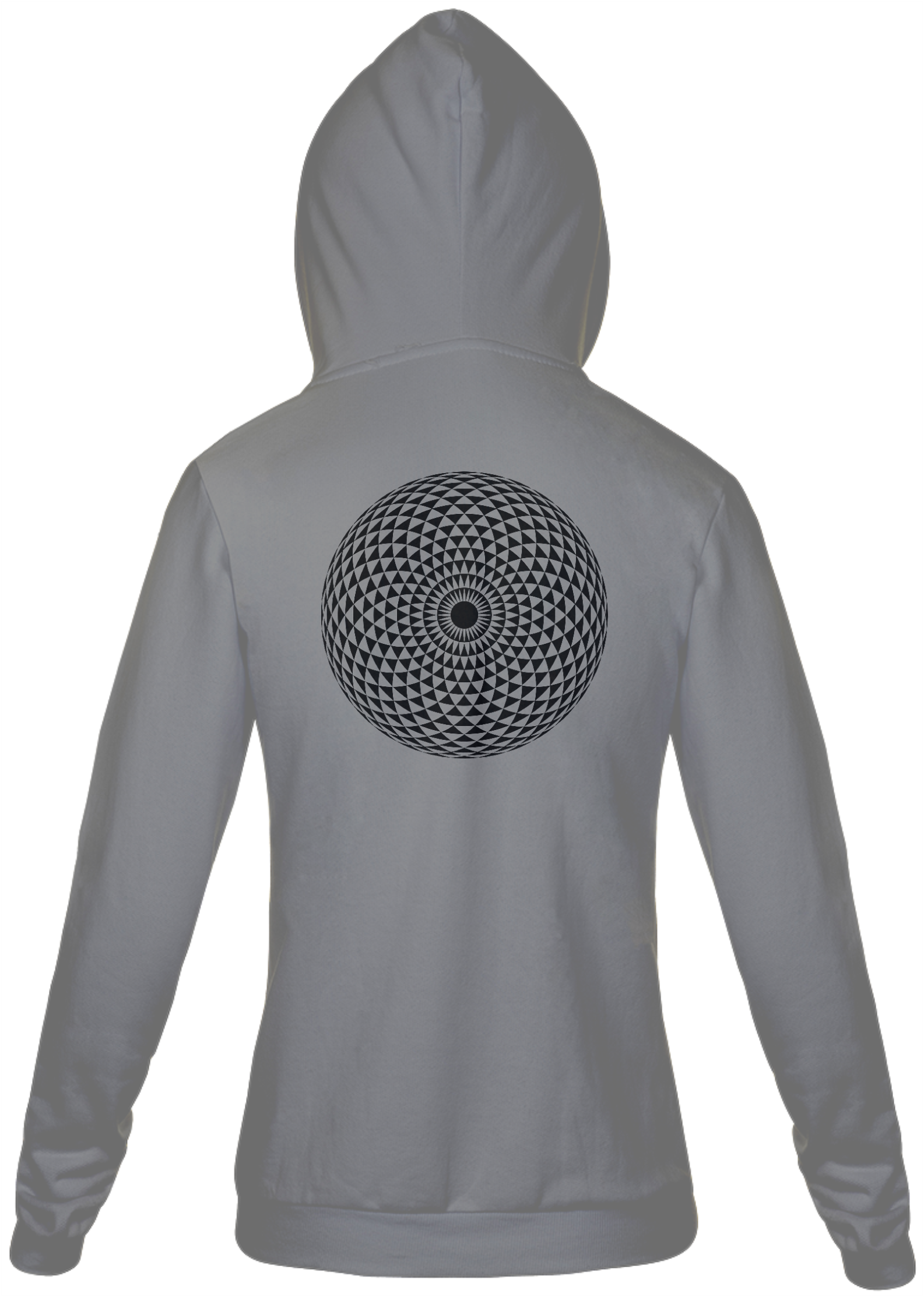 Nome do produto: Moleton com zíper unissex - Mandala 1