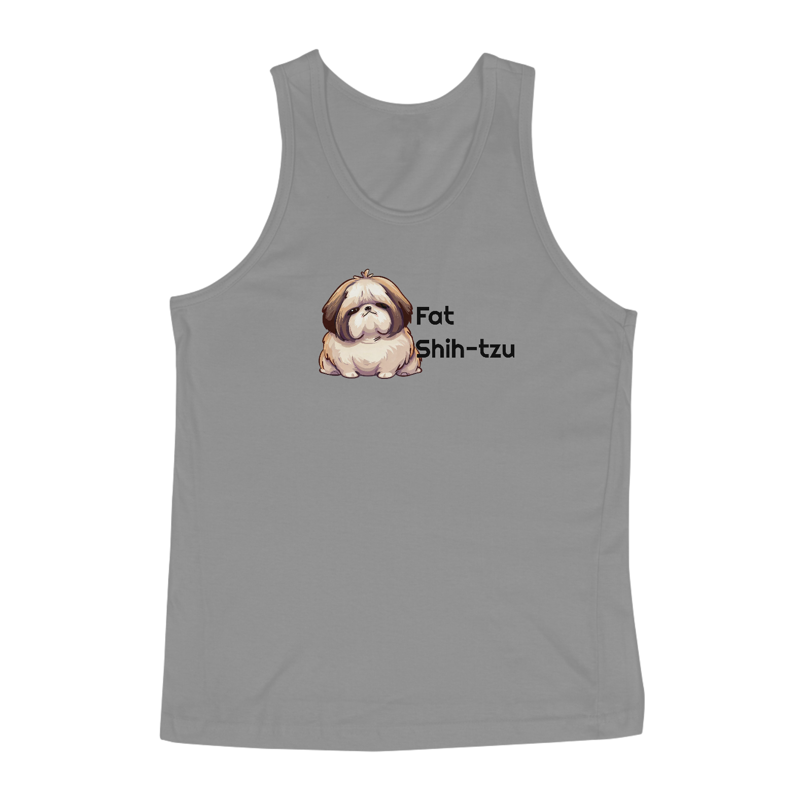 Nome do produto: Regata Classic - Fat Shih-tzu - Modelo 1