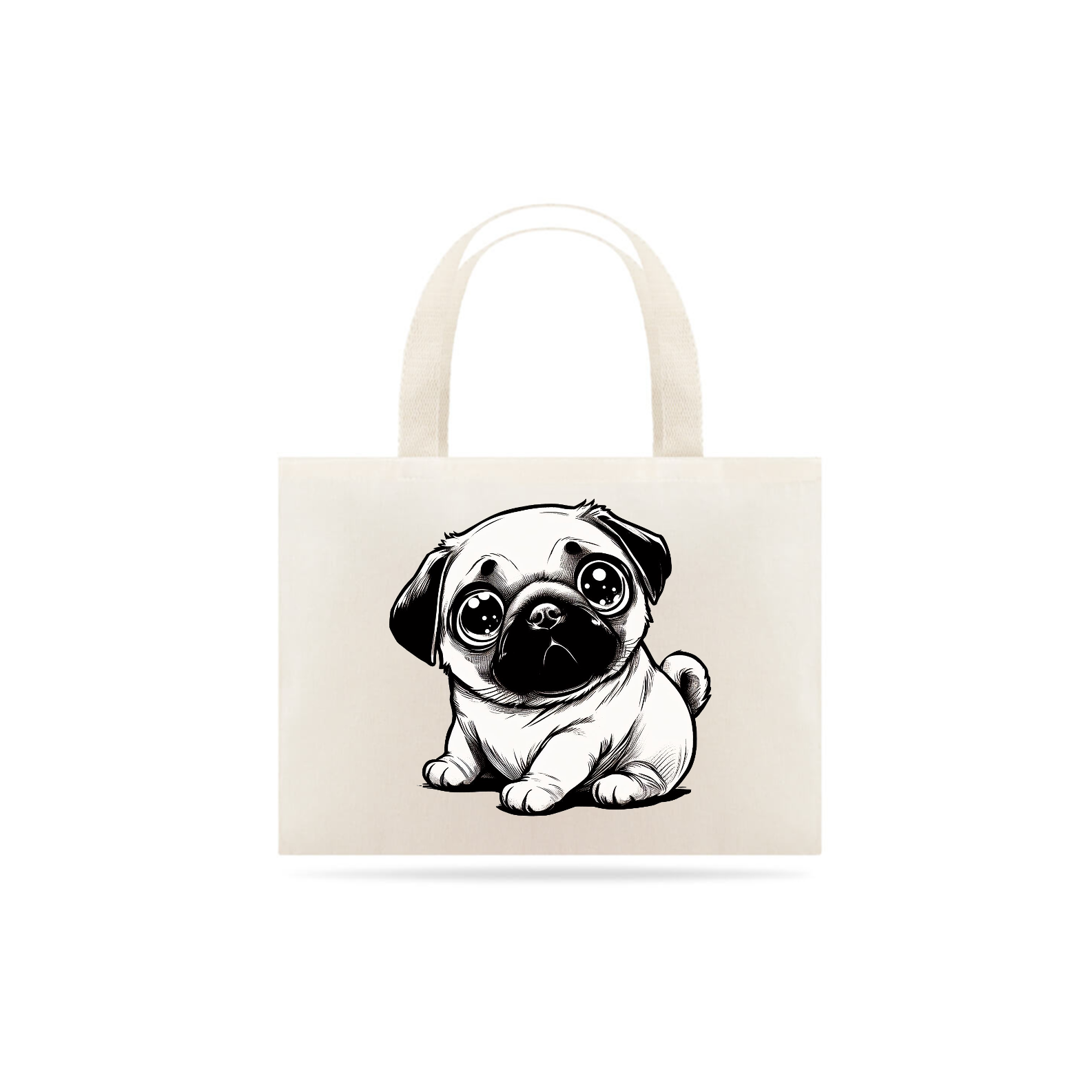Nome do produto: Eco Bag - Fat Pug 1