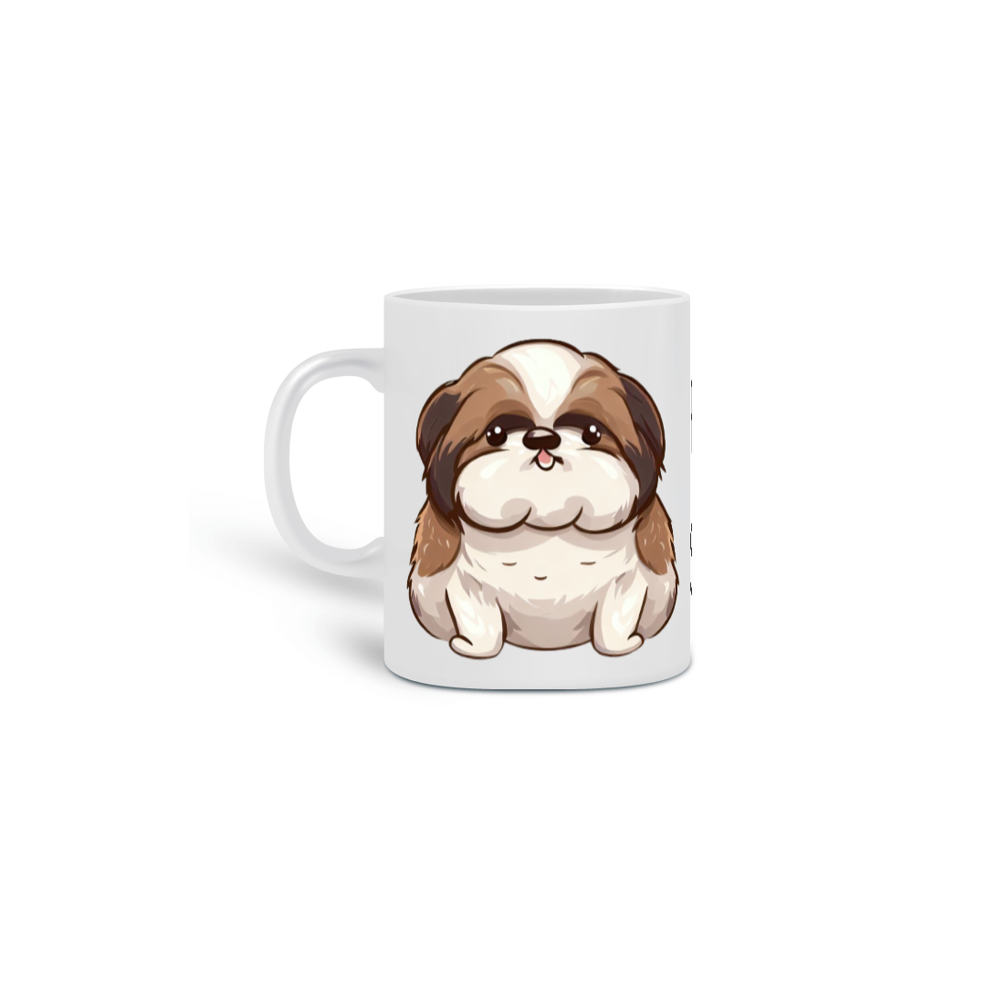 Nome do produto: Caneca Cerâmica - Fat Shih-tzu - Modelo 3